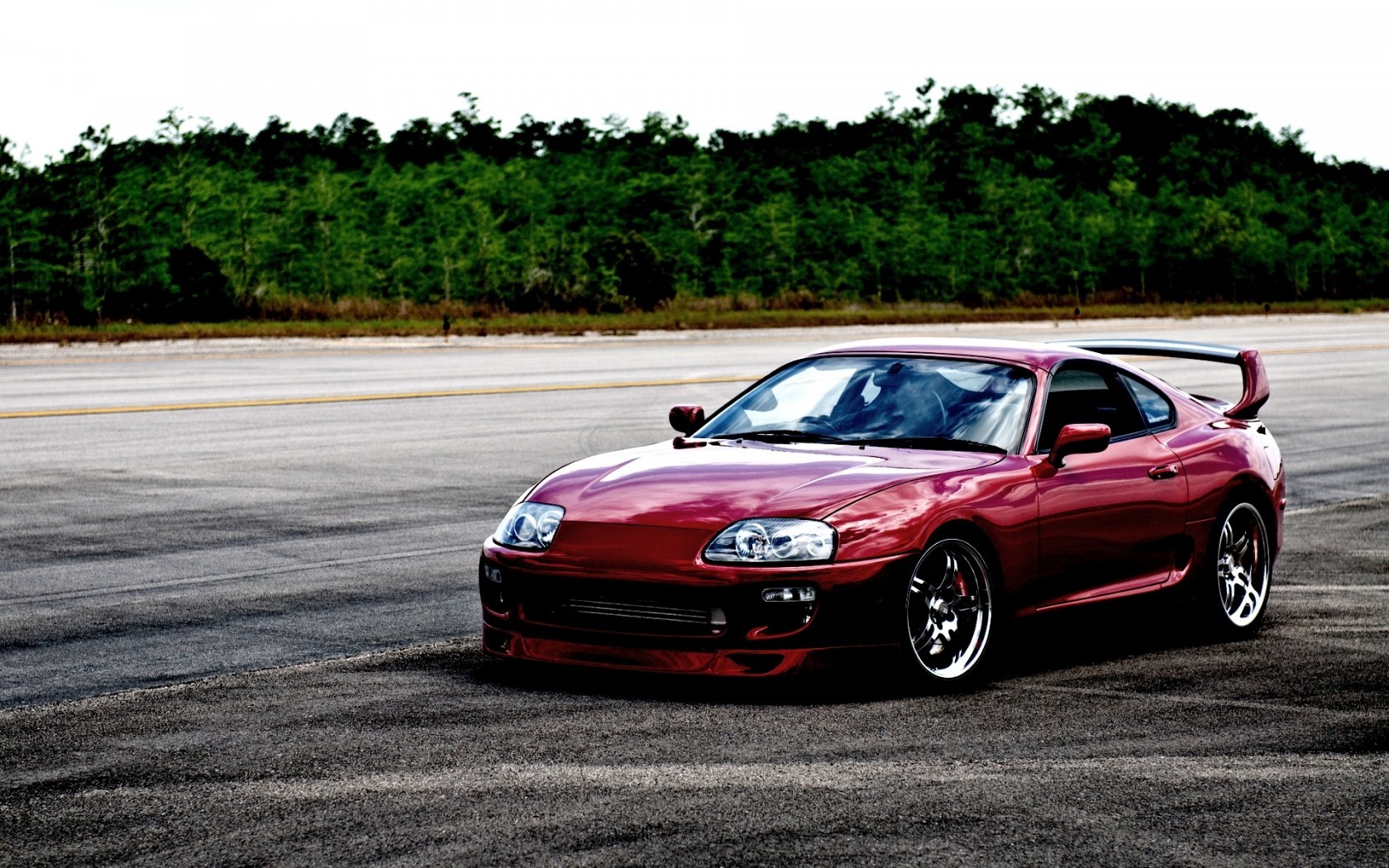 General 1680x1050 Toyota Supra car tuning Japanese cars Toyota red cars vehicle