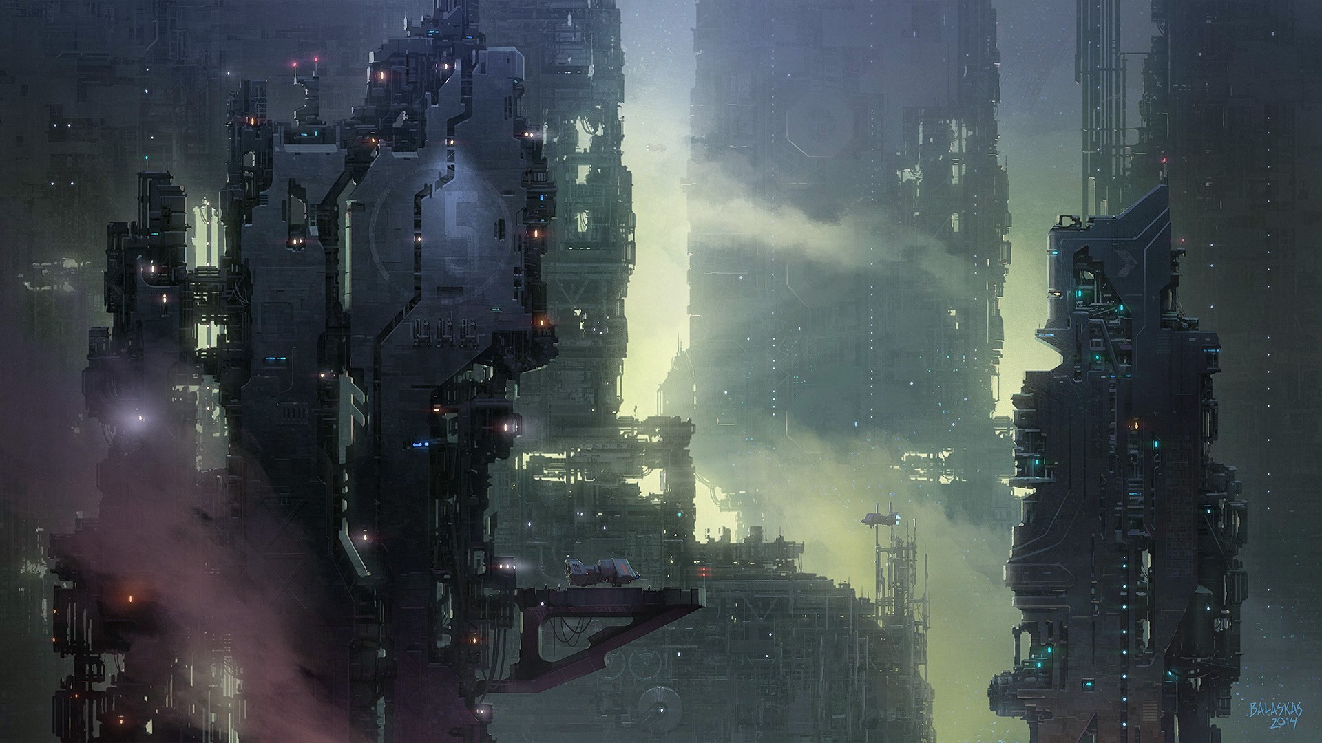 General 1920x1080 futuristic science fiction cyberpunk futuristic city city artwork