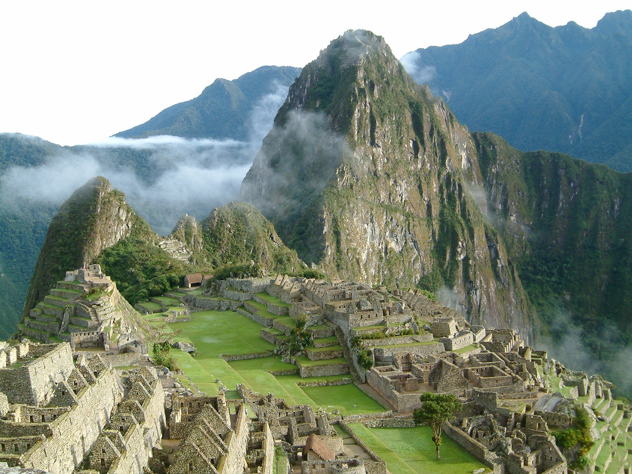 General 2048x1536 Peru Machu Picchu mountains mist architecture Inca South America ancient ruins history World Heritage Site landmark