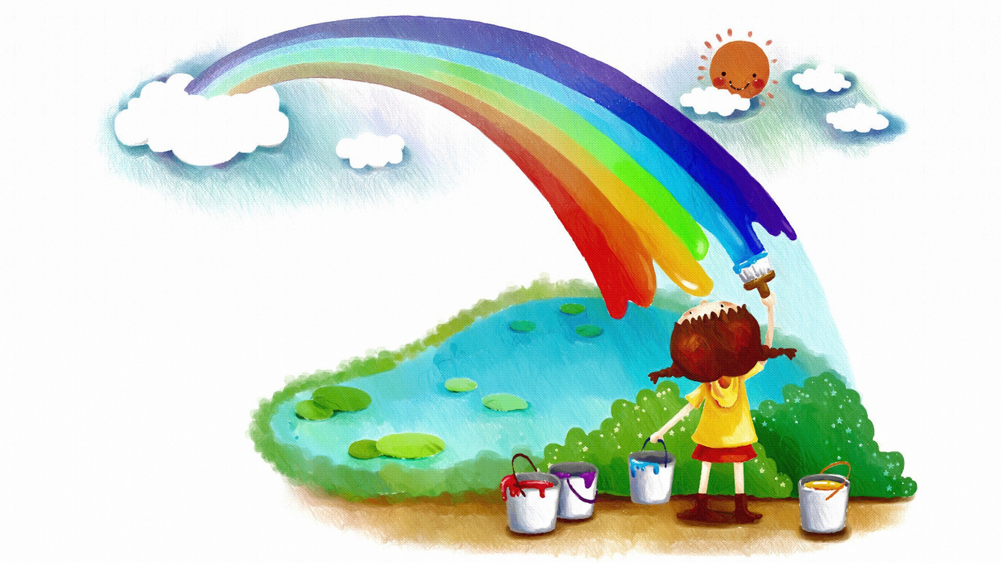 General 3200x1800 rainbows children artwork