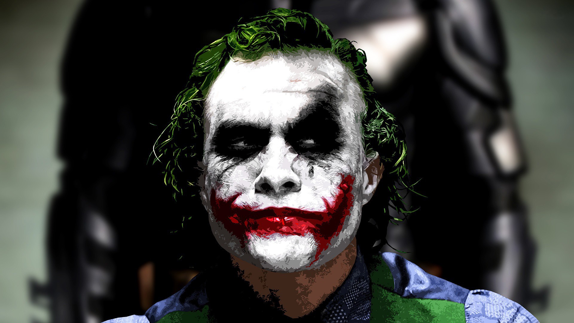 General 1920x1080 Joker The Dark Knight Heath Ledger movies MessenjahMatt face paint actor deceased Australian villains DC Comics Warner Brothers Christopher Nolan