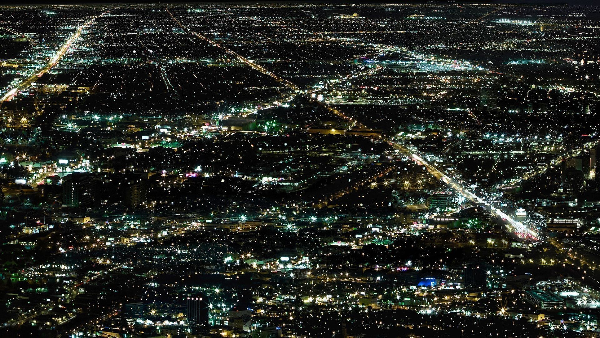 General 1920x1080 aerial view lights night cityscape city lights