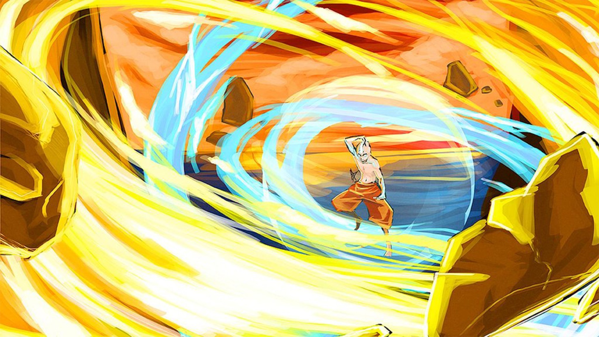 General 1920x1080 Aang anime boys anime colorful