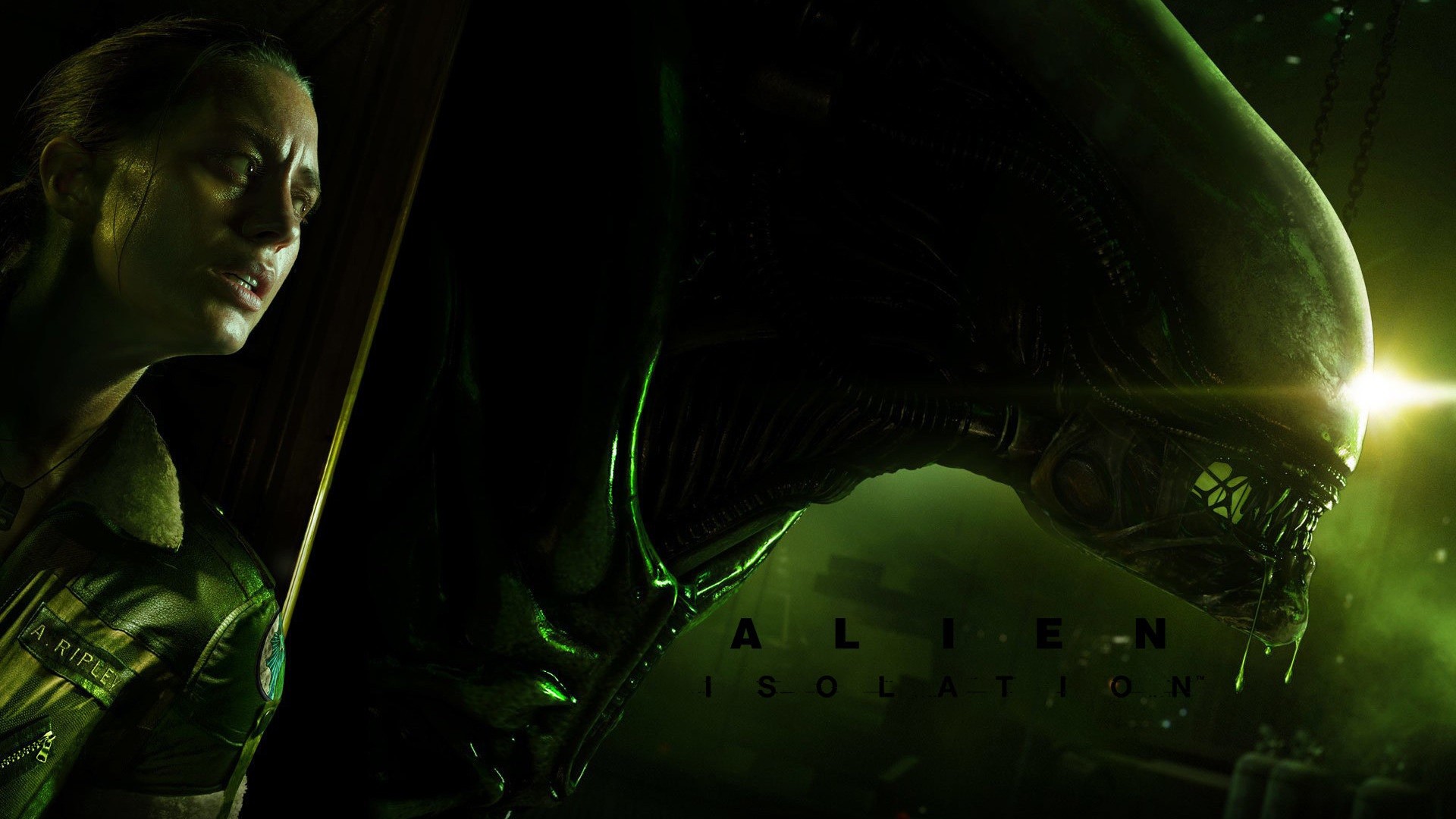 General 1920x1080 Xenomorph aliens Alien: Isolation video games creature women video game art science fiction Sega video game girls science fiction women Amanda Ripley Alien (Creature) video game characters Fear (People) PC gaming horror