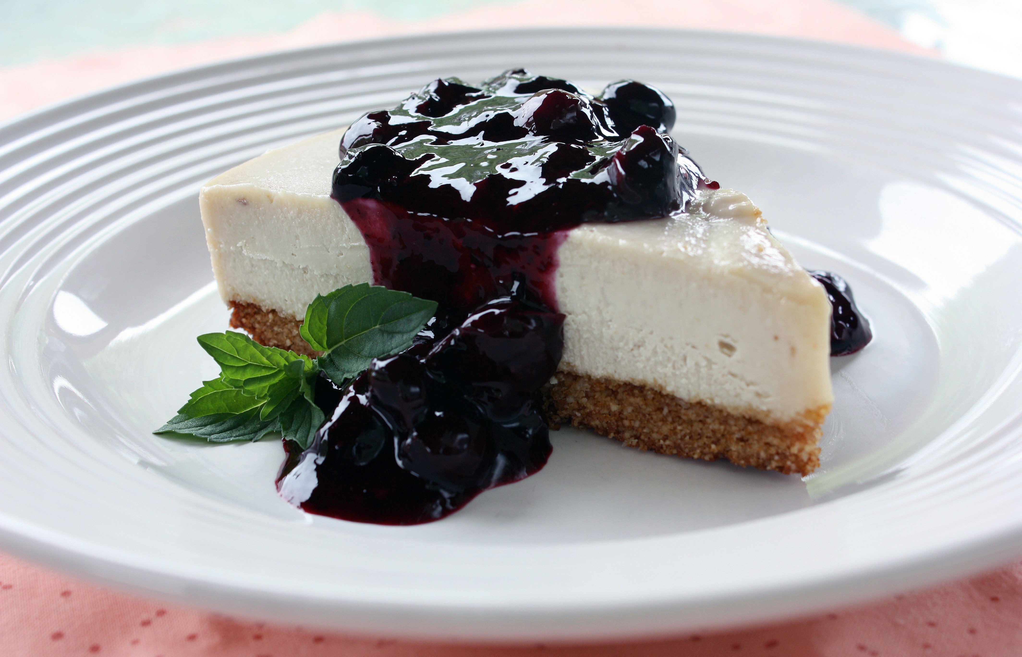 General 4256x2734 berries Cheesecake blueberries cake sweets food