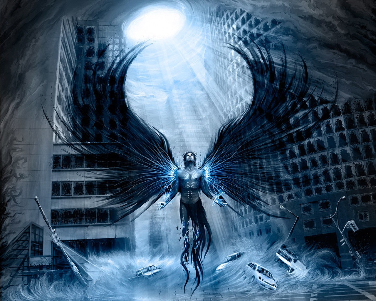 General 1280x1024 apocalyptic Vitaly S Alexius angel wings artwork fantasy art