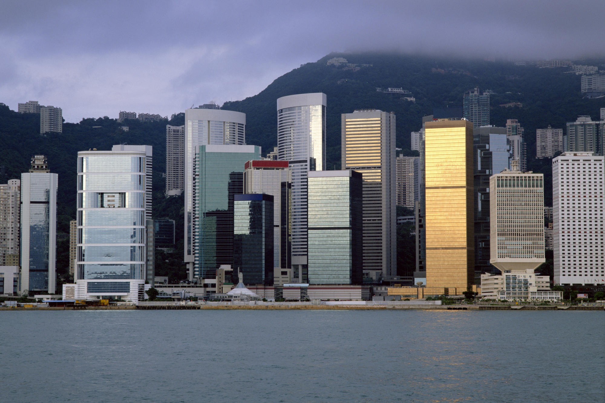 General 2000x1333 sea water photography urban city cityscape building skyscraper hills Hong Kong China Asia