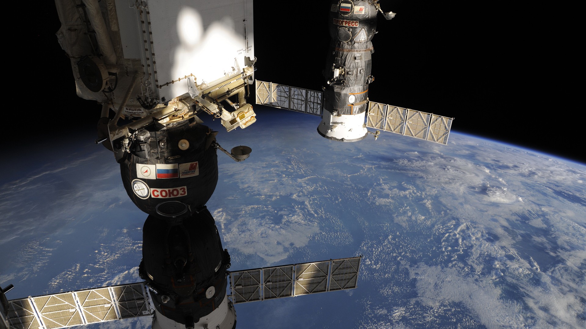 General 1920x1080 International Space Station NASA Progress Soyuz ESA space Earth Roscosmos planet technology