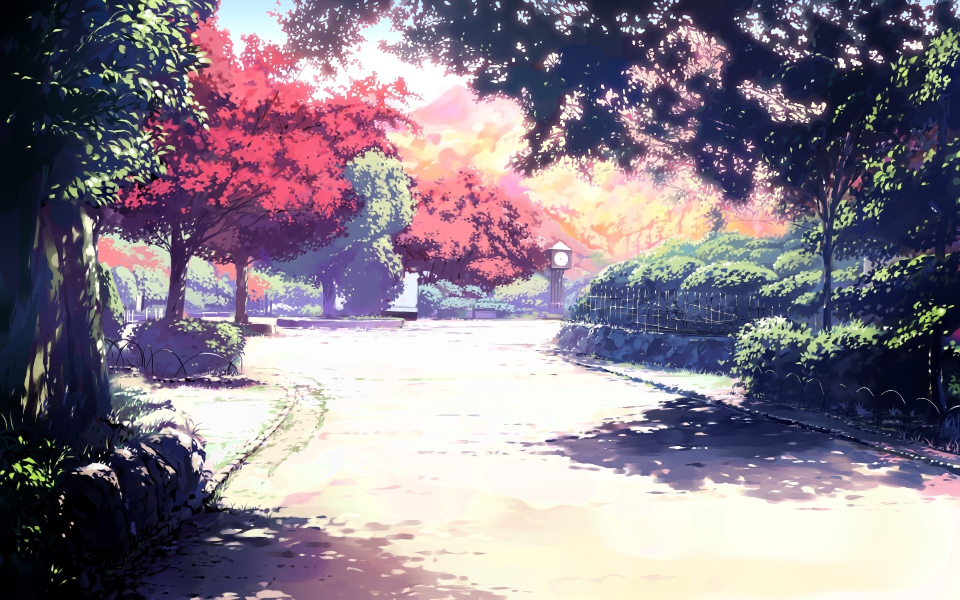 Anime 1920x1200 sunlight Spirited Away anime trees park plants outdoors