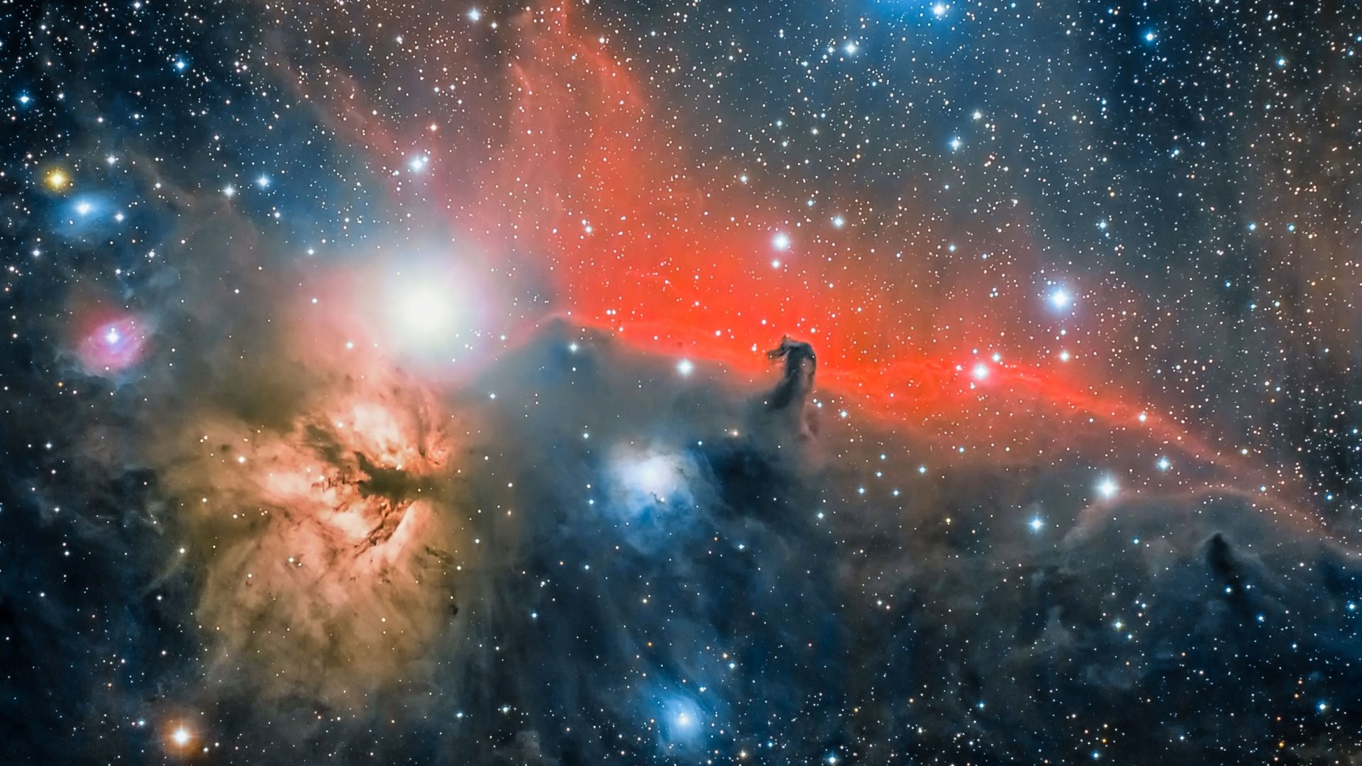 General 1920x1080 stars nebula space Horsehead Nebula space art digital art