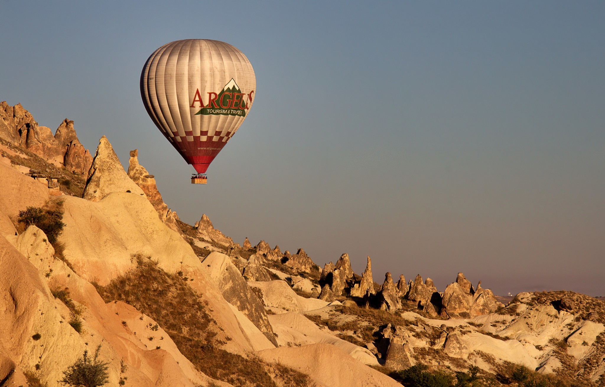 General 2048x1311 Cappadocia rock formation landscape hot air balloons vehicle nature rocks