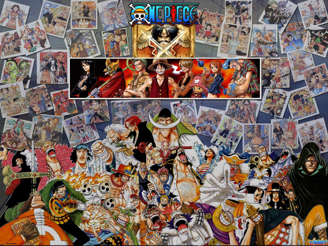 Anime 1280x960 One Piece anime collage anime boys anime men anime girls