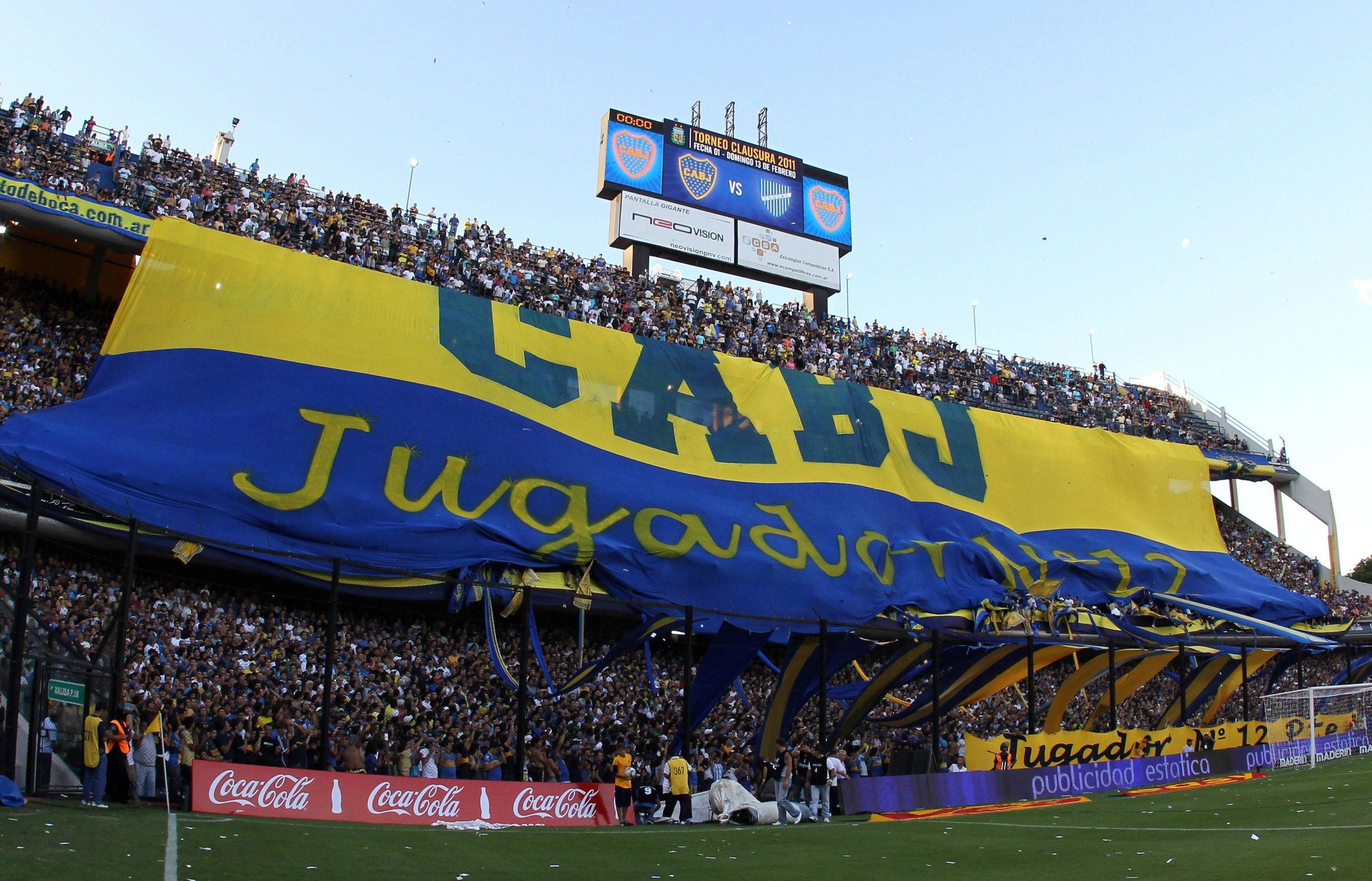 People 2733x1754 stadium people fans soccer clubs soccer field Club Atletico Boca Juniors Argentina sport