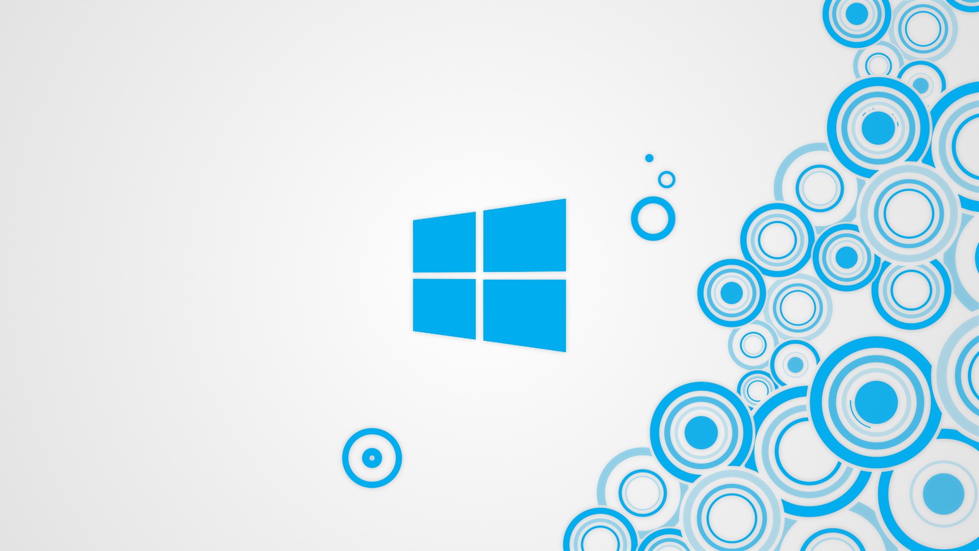 General 1920x1080 Windows 8 minimalism circle simple background blue cyan logo Microsoft white background white operating system