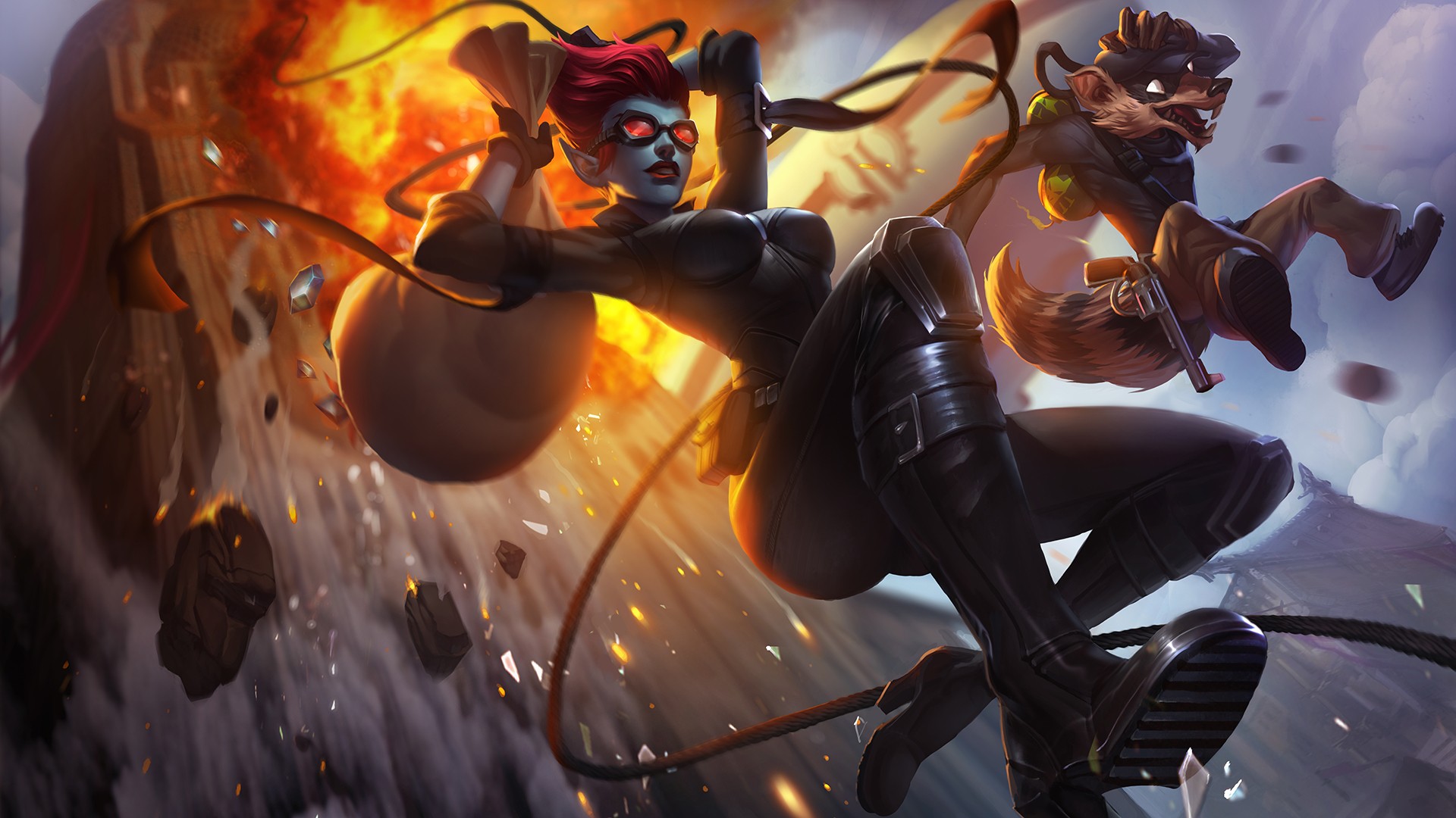 General 1920x1080 Twitch League of Legends video games Evelynn (League of Legends) PC gaming redhead pointy ears red lipstick video game girls