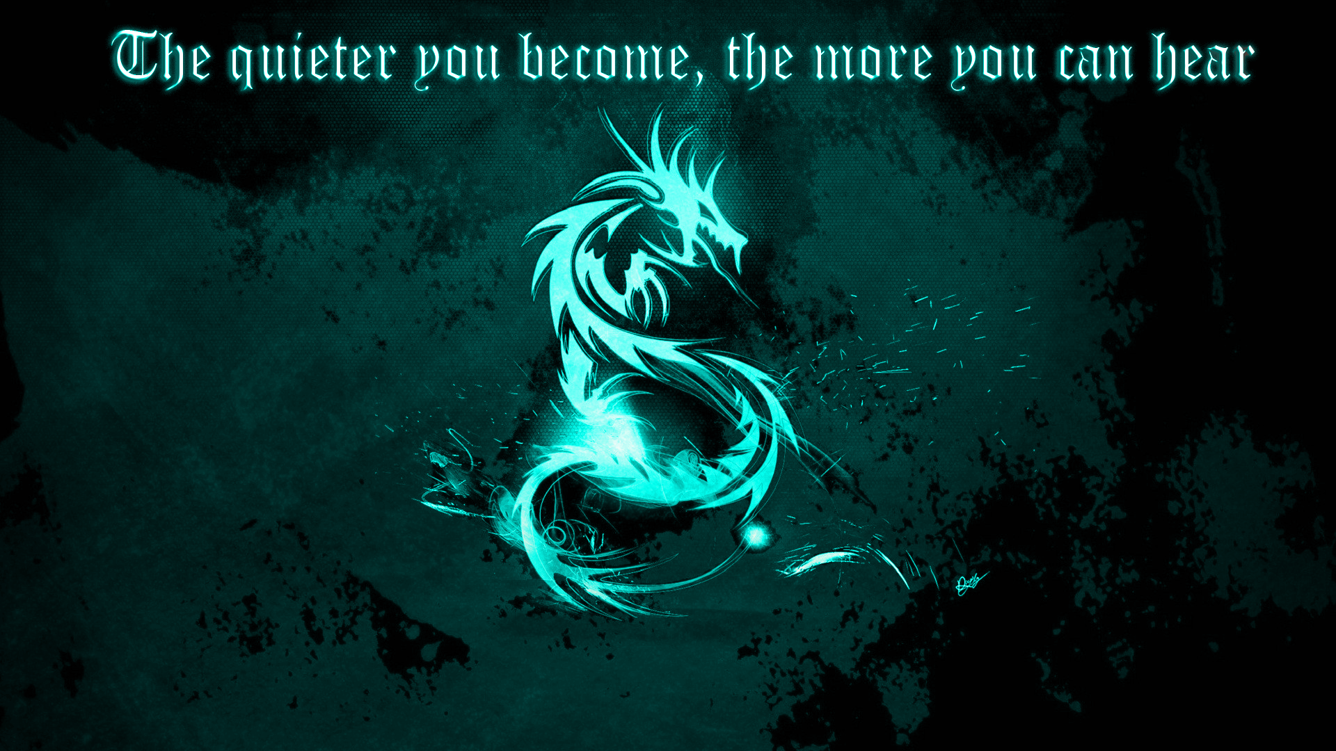 General 1920x1080 dragon quote Kali Linux NetHunter hacking abstract typography