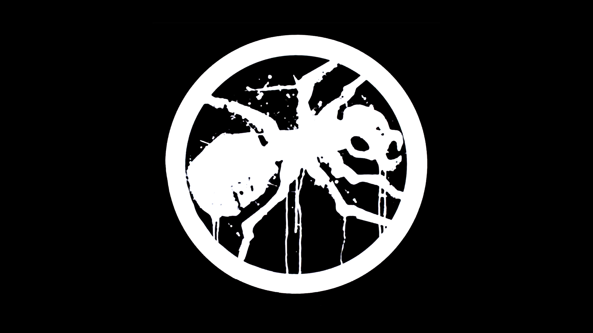 General 1920x1080 The Prodigy ants circle logo minimalism black background music animals insect