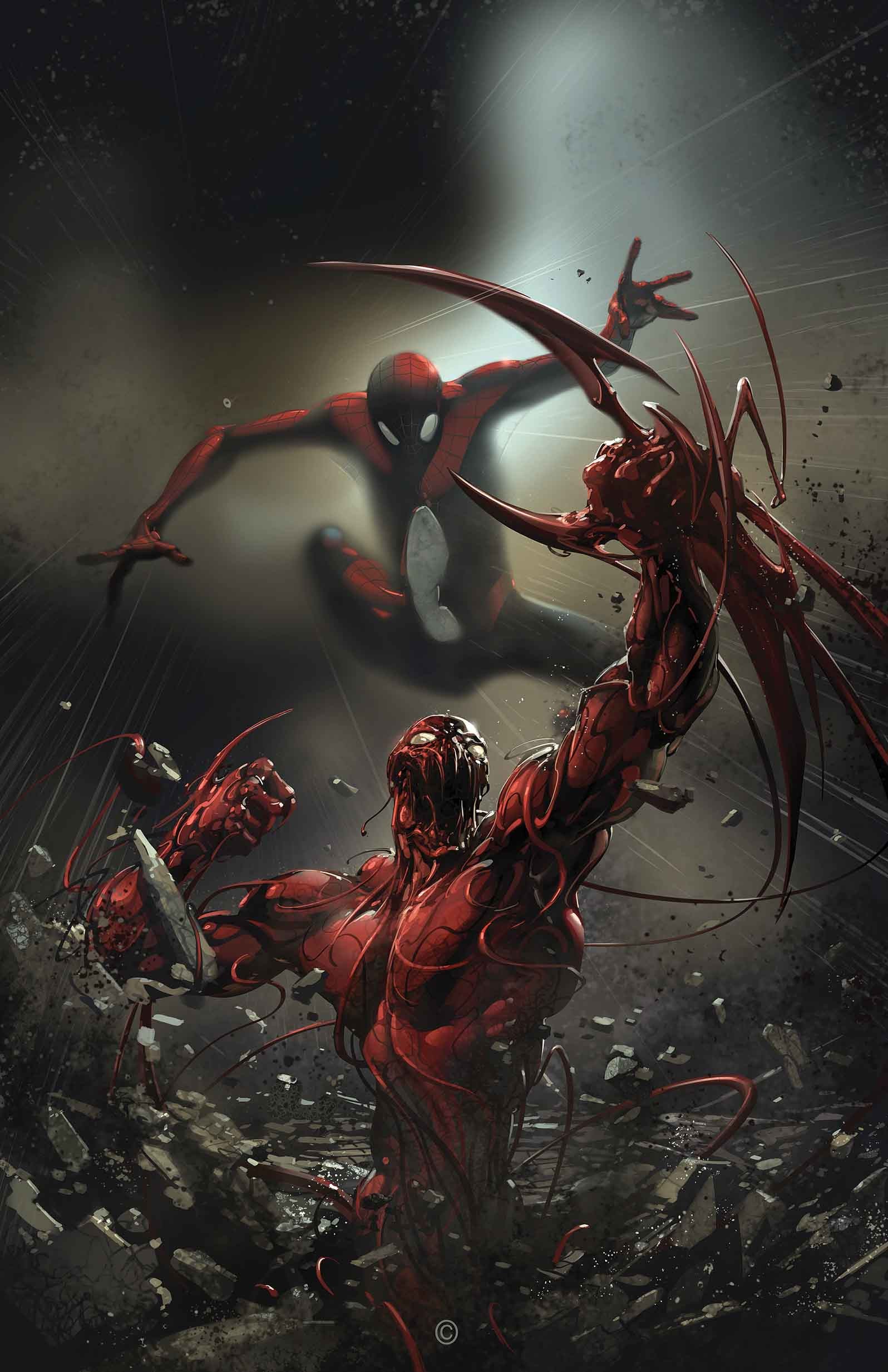 General 1596x2466 Marvel Comics Spider-Man Carnage artwork creature comic art