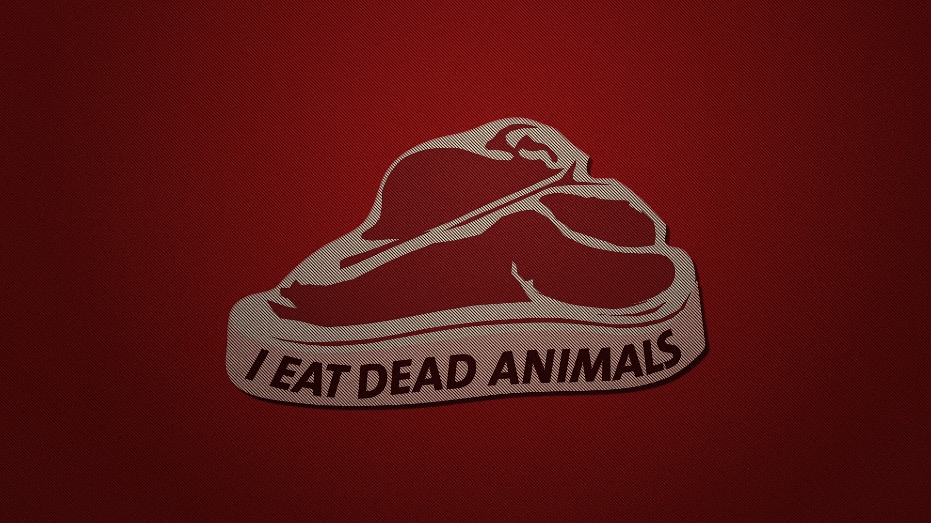 General 1920x1080 meat text red background typography dark humor red food