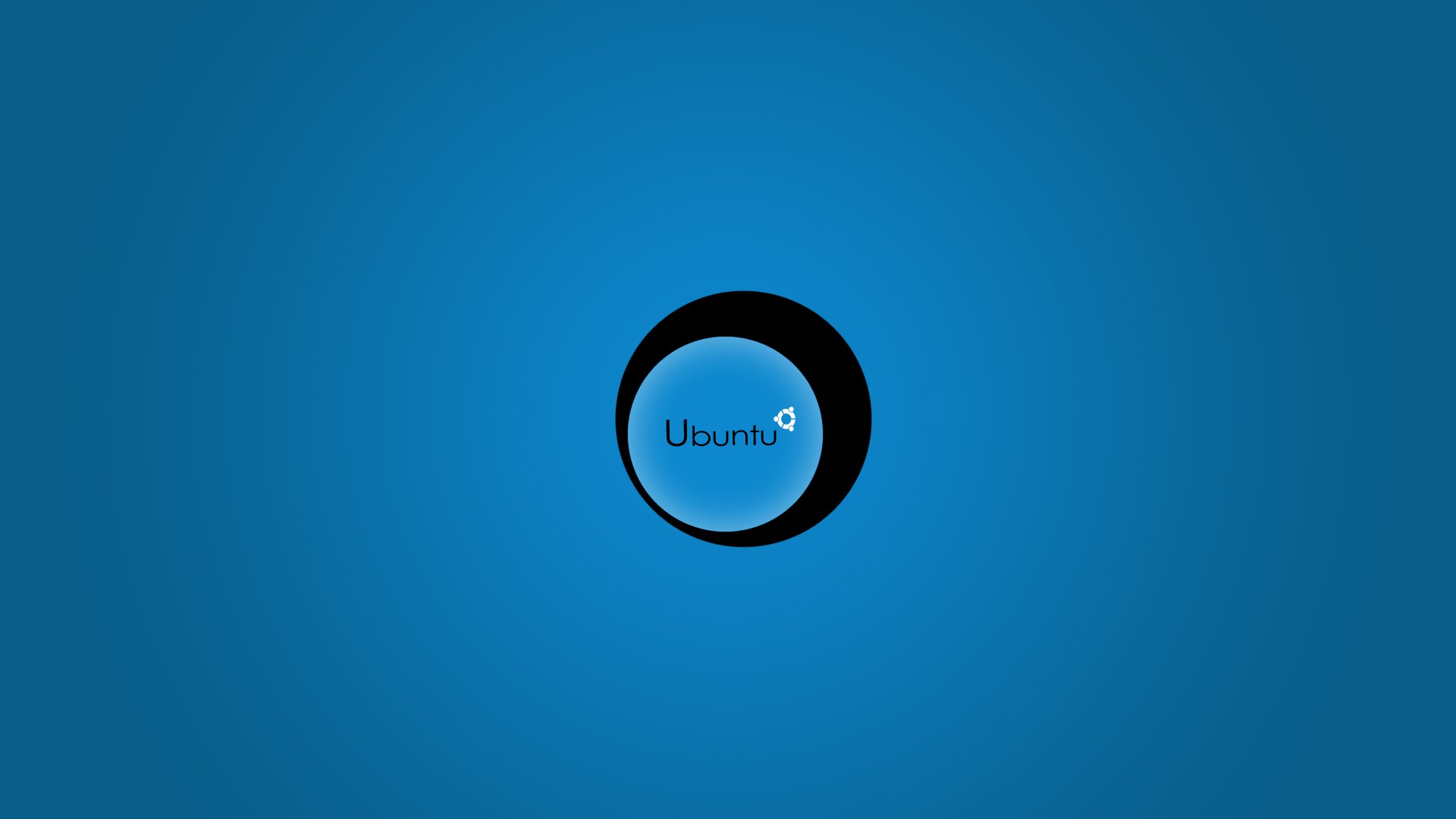 General 1920x1080 Linux Ubuntu blue background simple background operating system logo