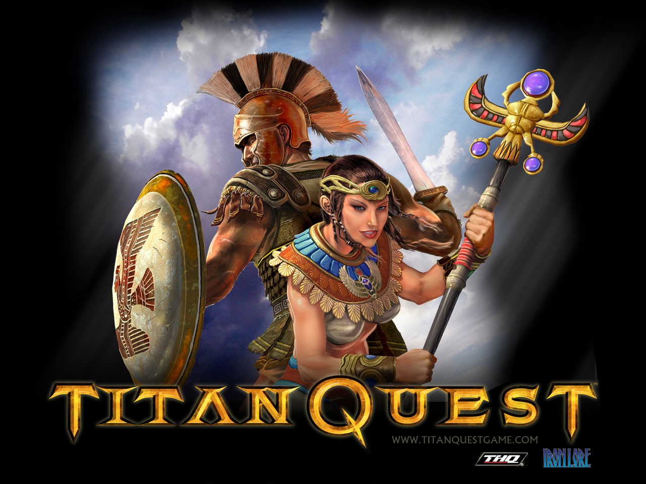 General 1280x960 video games Titan Quest fantasy art PC gaming video game girls staff