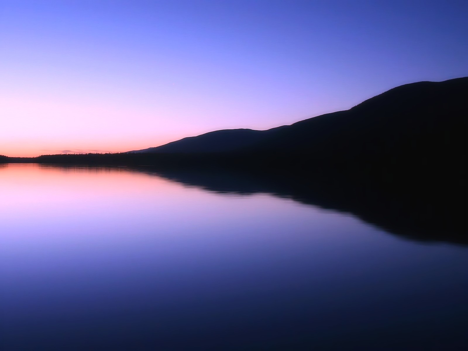 General 1600x1200 landscape sunset dusk hills silhouette skyscape nature water calm waters dark