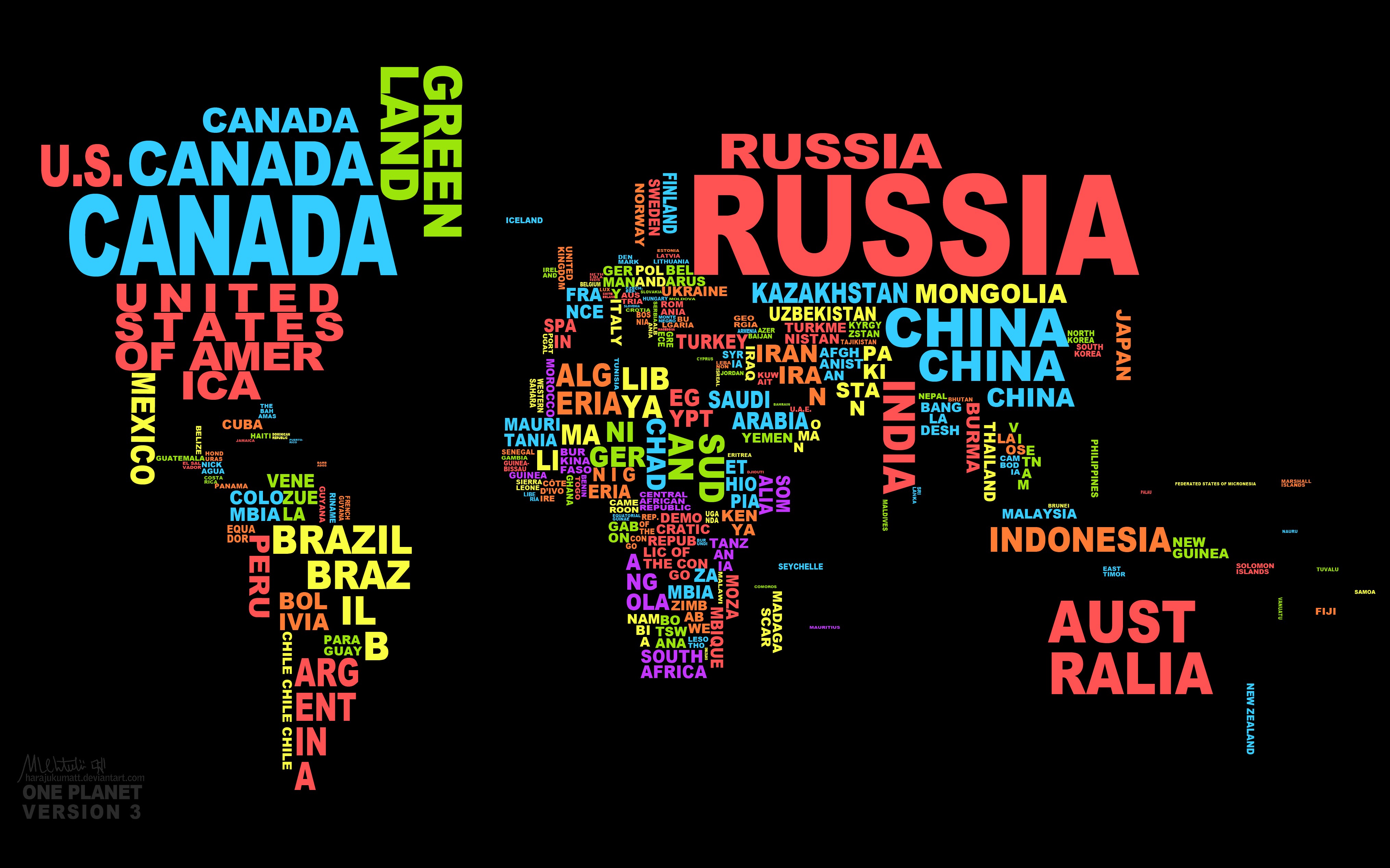 General 4060x2536 map countries black world word clouds typography world map China