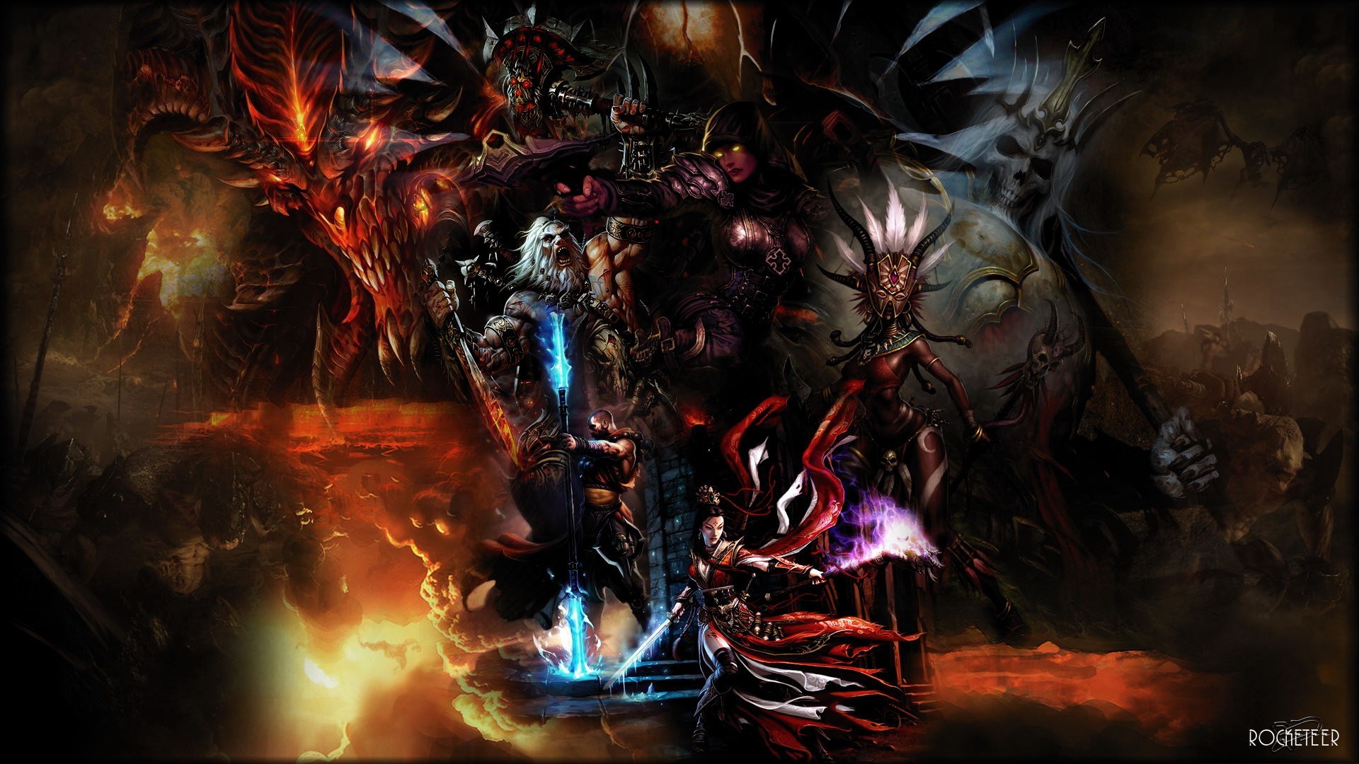 General 1920x1080 Diablo III video games Blizzard Entertainment fantasy art PC gaming