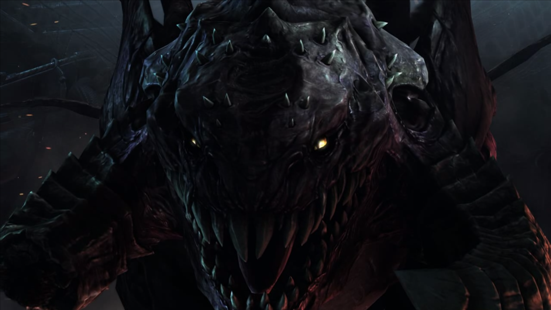 General 1920x1080 Zerg Starcraft II video games PC gaming science fiction glowing eyes creature
