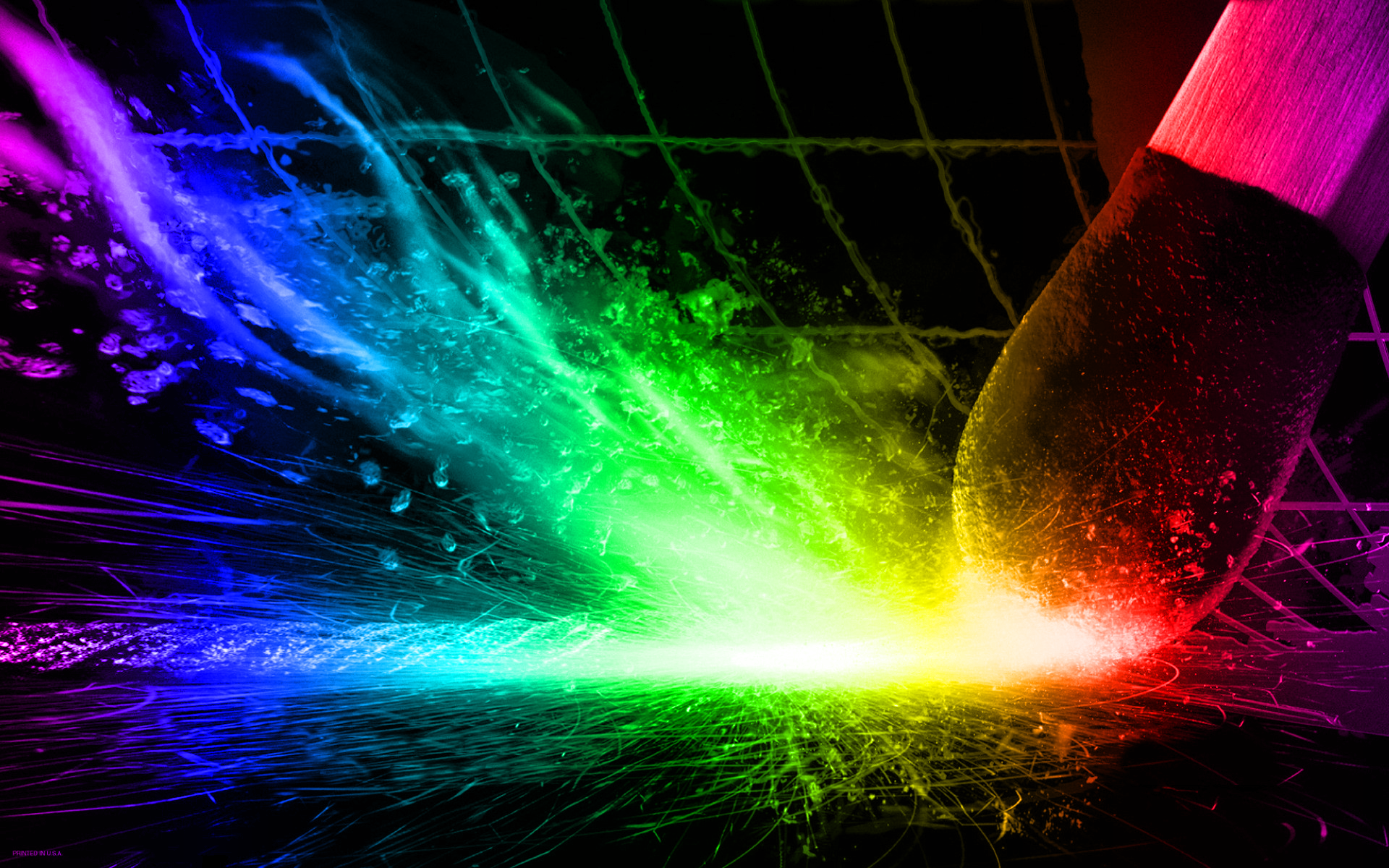 General 1920x1200 matches colorful sparks digital art