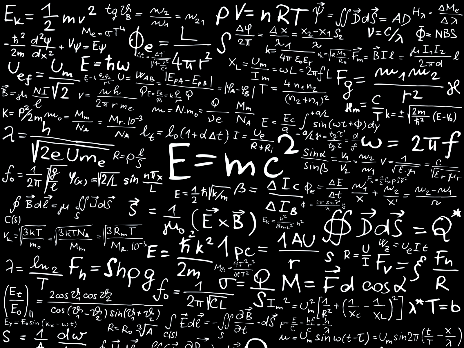 General 1600x1200 formula physics numbers Albert Einstein science knowledge
