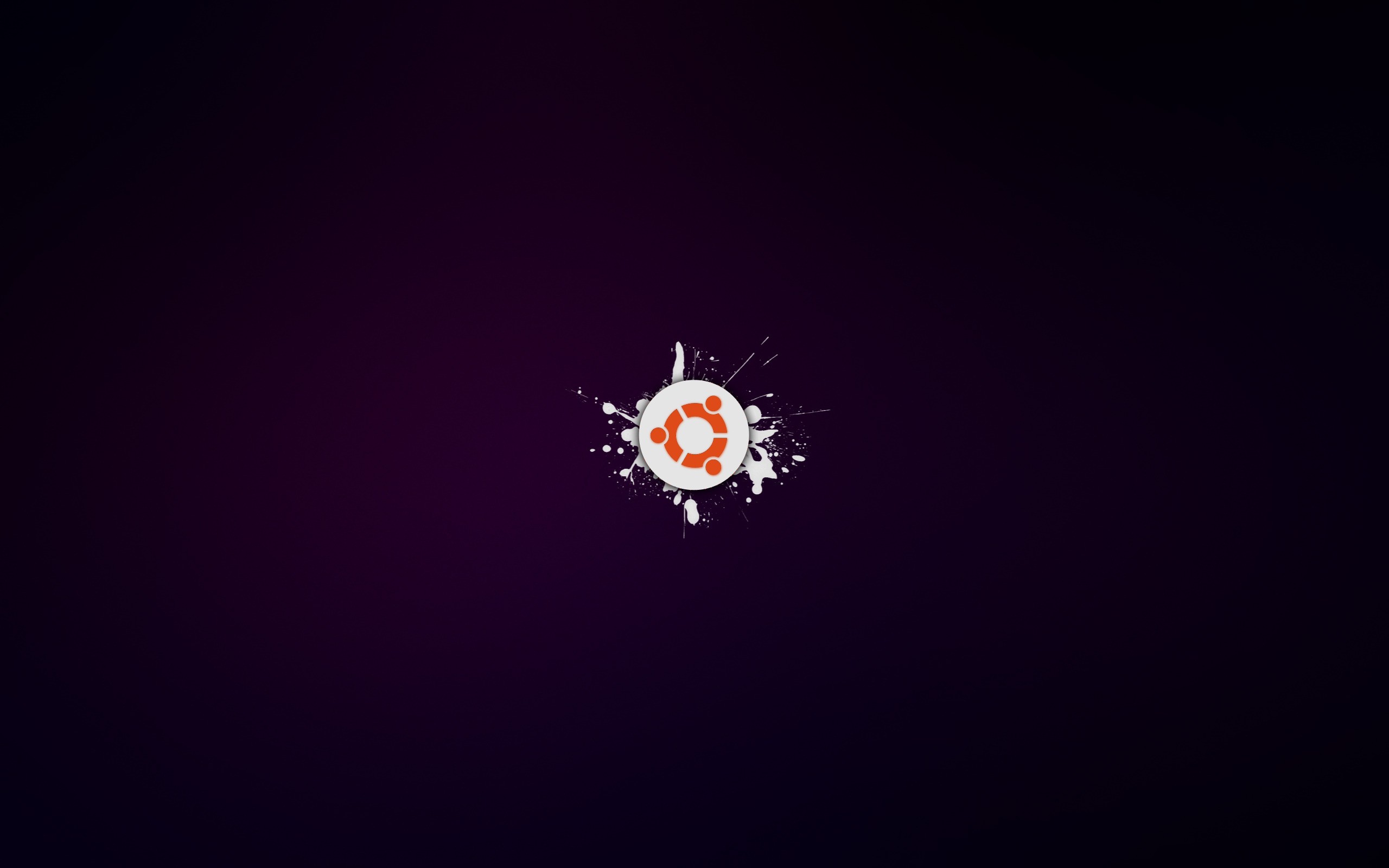 General 2560x1600 technology Ubuntu operating system logo purple background digital art