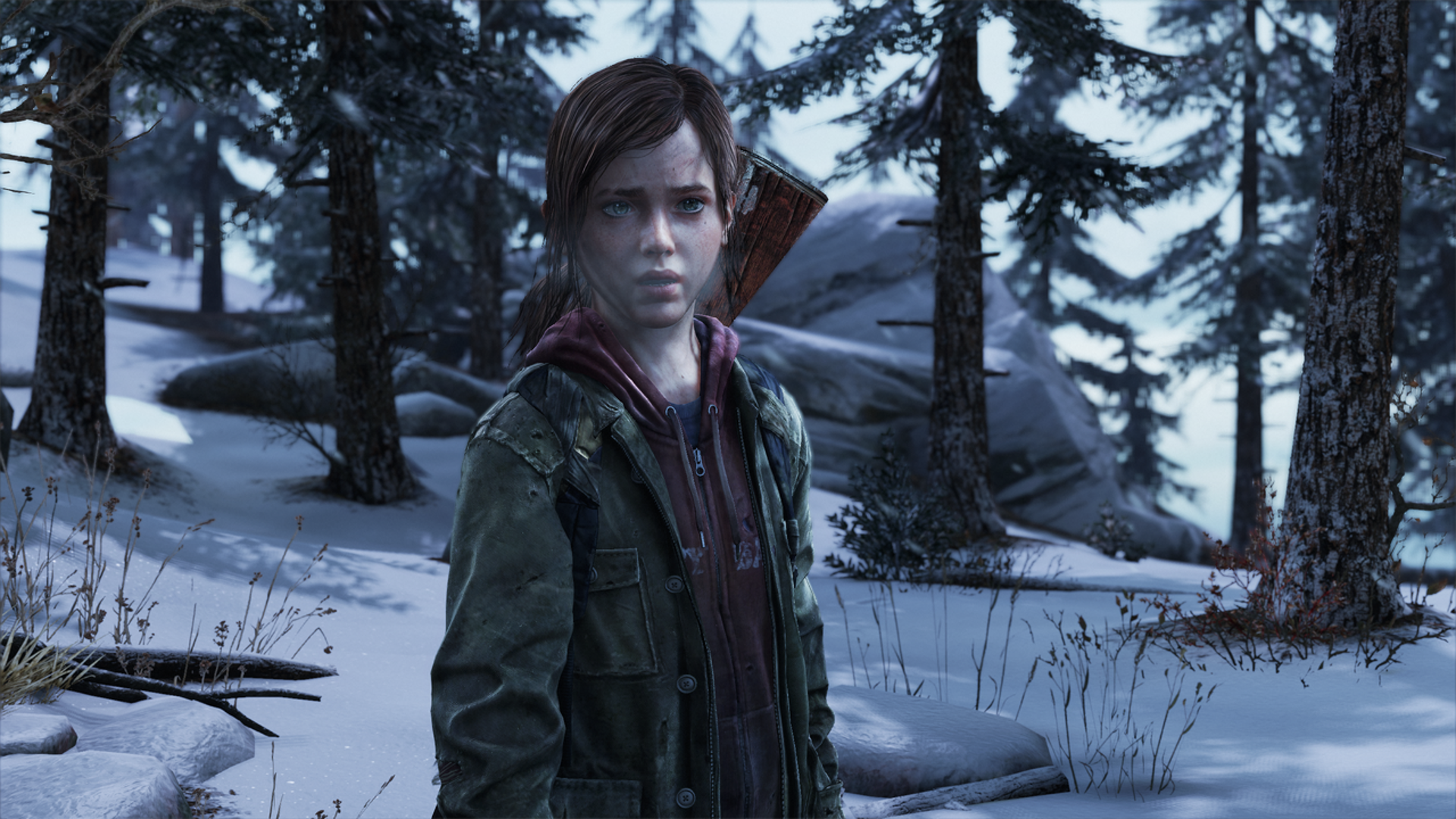 General 1920x1080 video games The Last of Us video game characters video game girls Ellie Williams snow winter cold screen shot