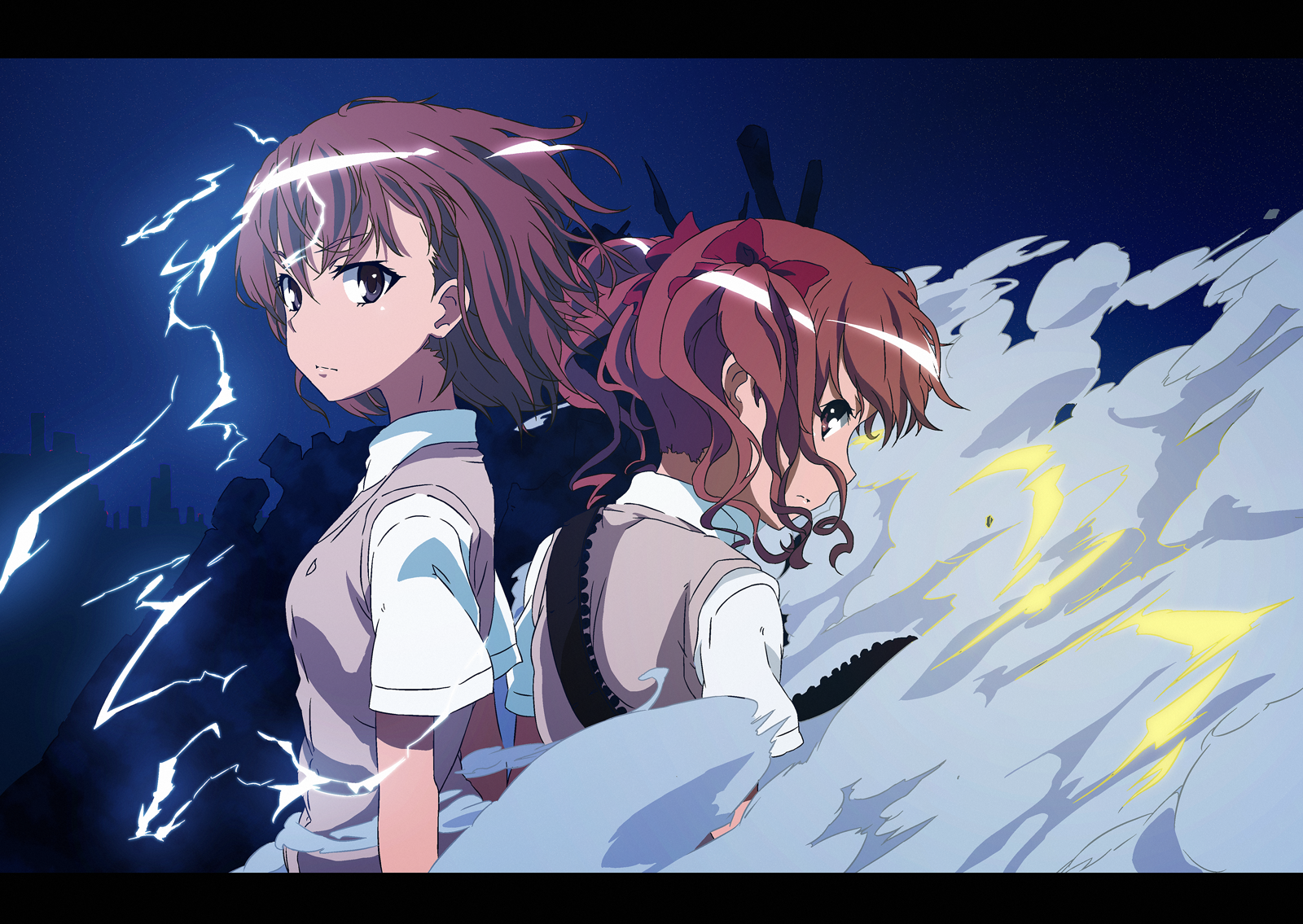 Anime 1600x1135 Misaka Mikoto Shirai Kuroko anime anime girls To Aru Kagaku no Railgun two women