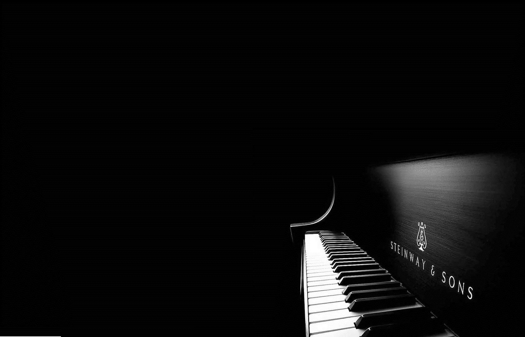 General 1680x1080 piano monochrome musical instrument black background simple background