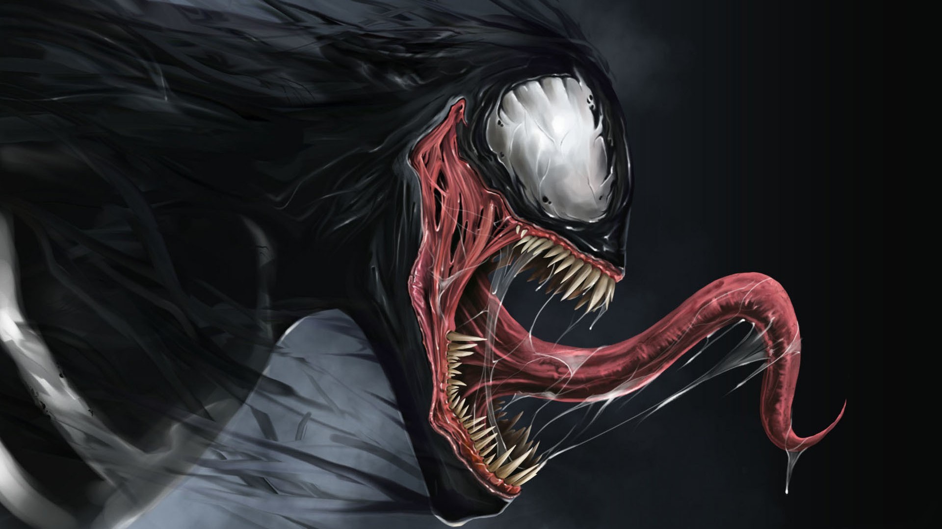 General 1920x1080 artwork Venom Marvel Comics Spider-Man creature