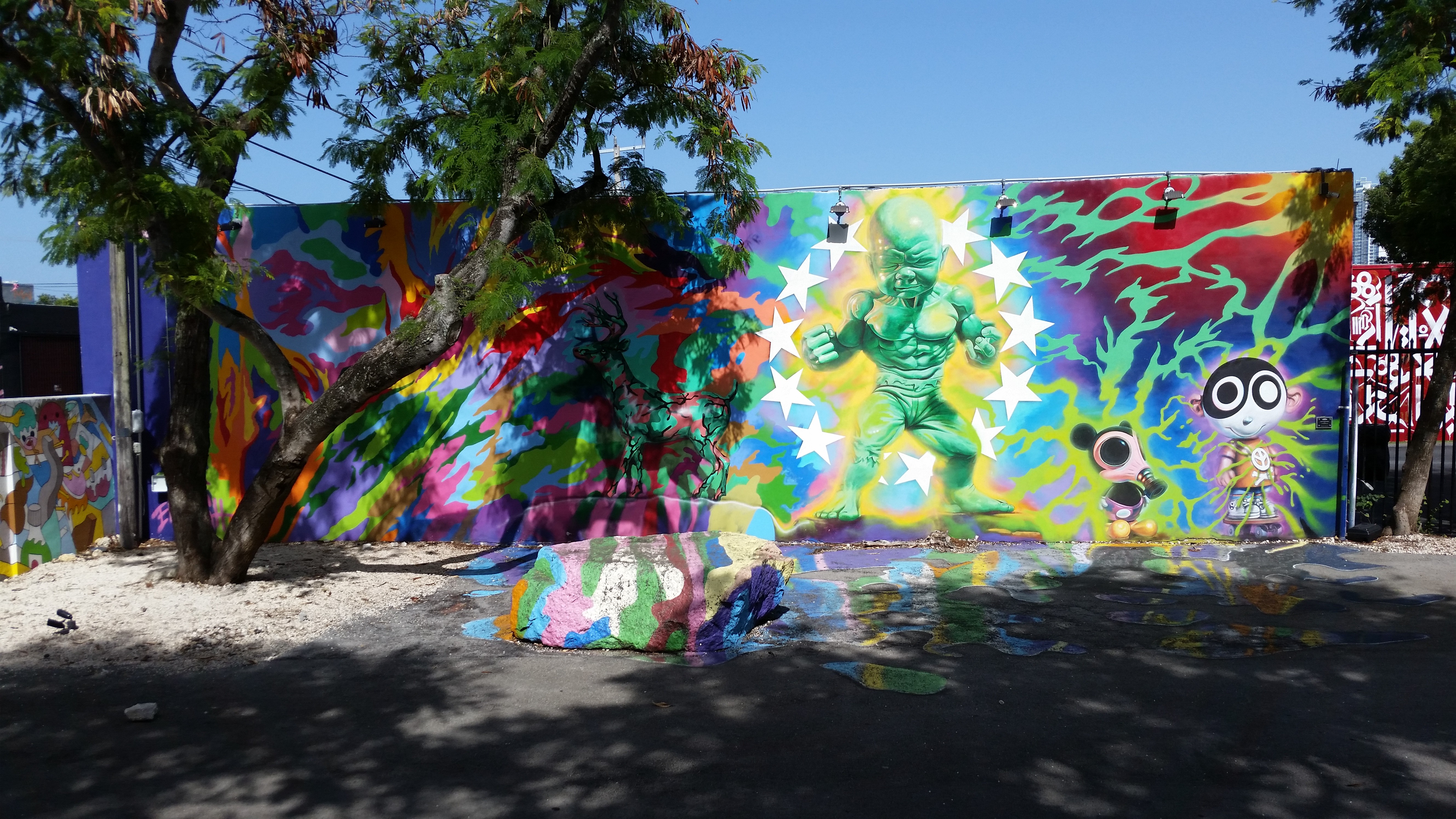 General 5312x2988 wall graffiti street Miami colorful artwork USA urban