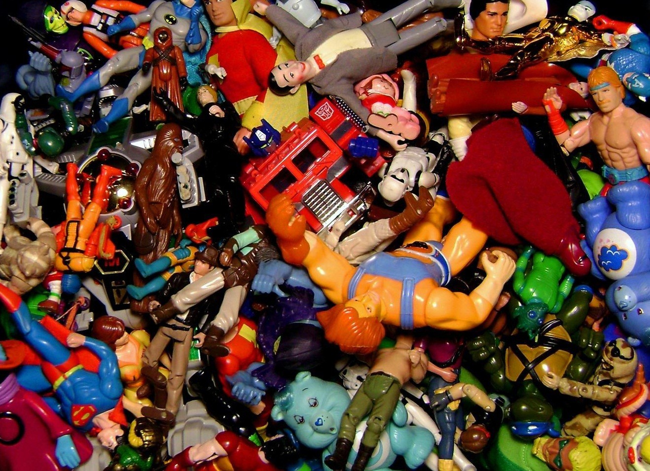 Toys comic. Toys in the past.