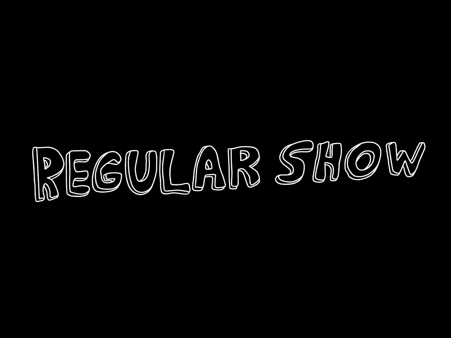 General 1440x1080 Regular Show cartoon Cartoon Network typography black background simple background