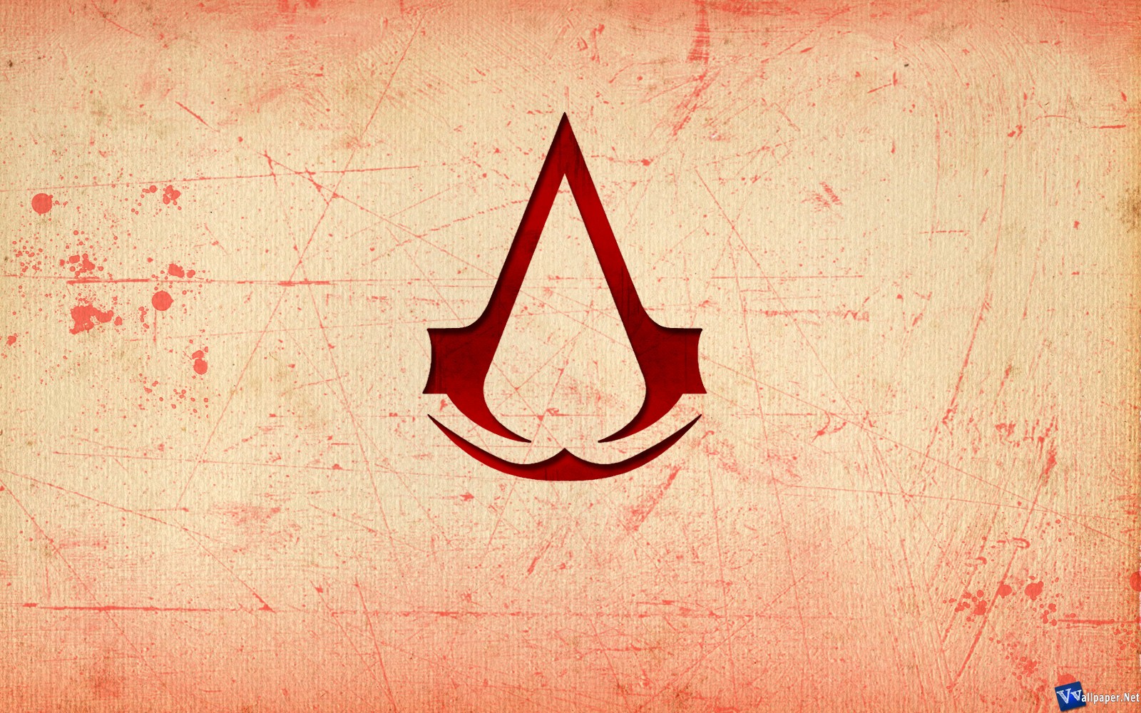 General 1600x1000 Assassin's Creed video games simple background red Ubisoft PC gaming logo beige background beige