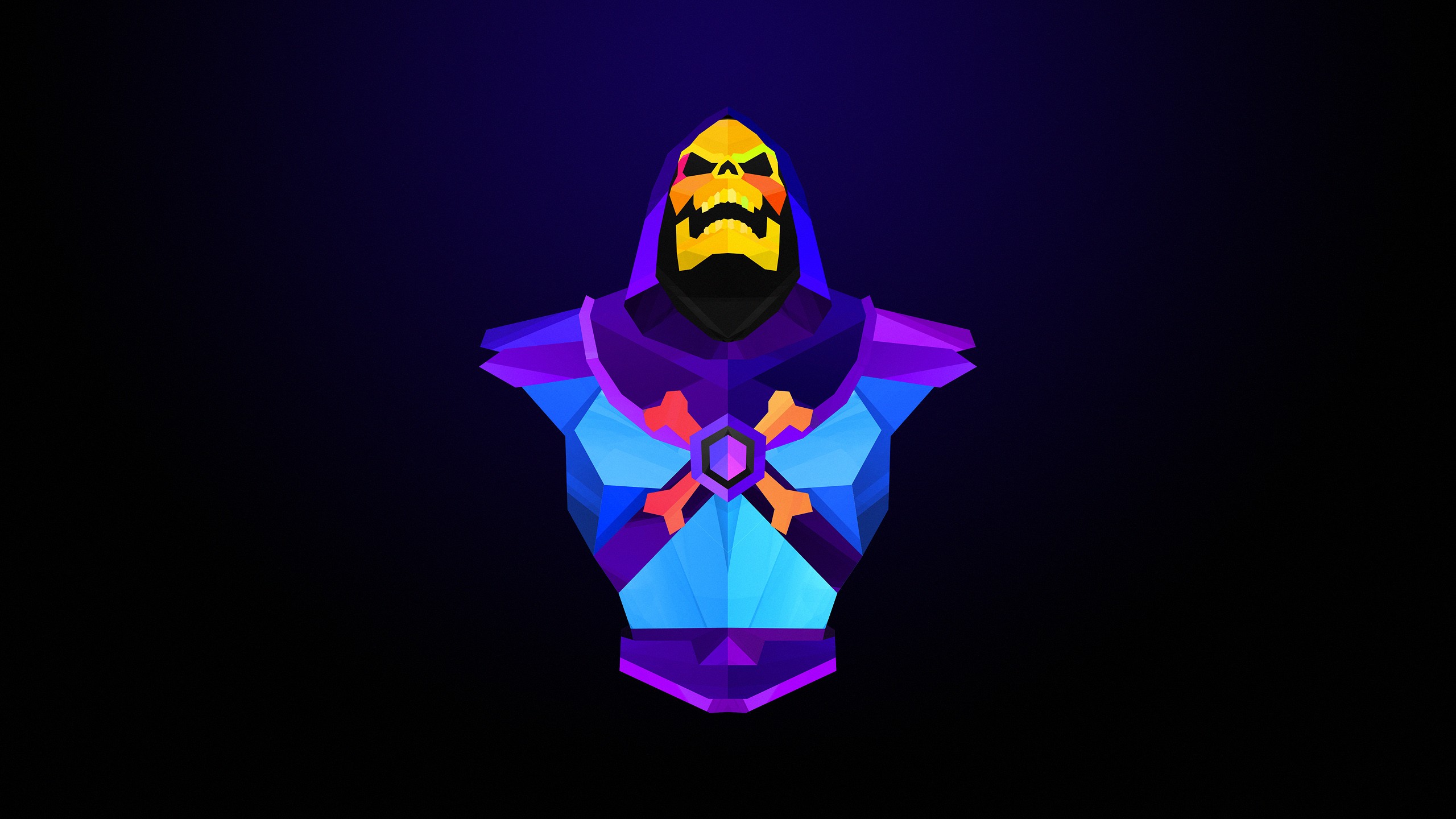 General 2560x1440 abstract Skeletor Justin Maller villains He-Man artwork He-Man and the Masters of the Universe cartoon