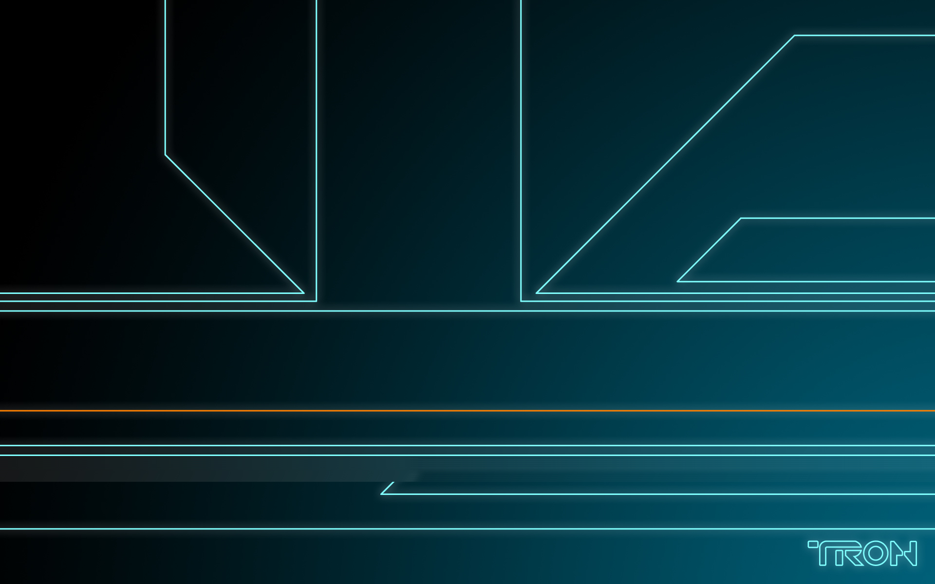 General 1920x1200 Tron yellow blue movies minimalism lines science fiction