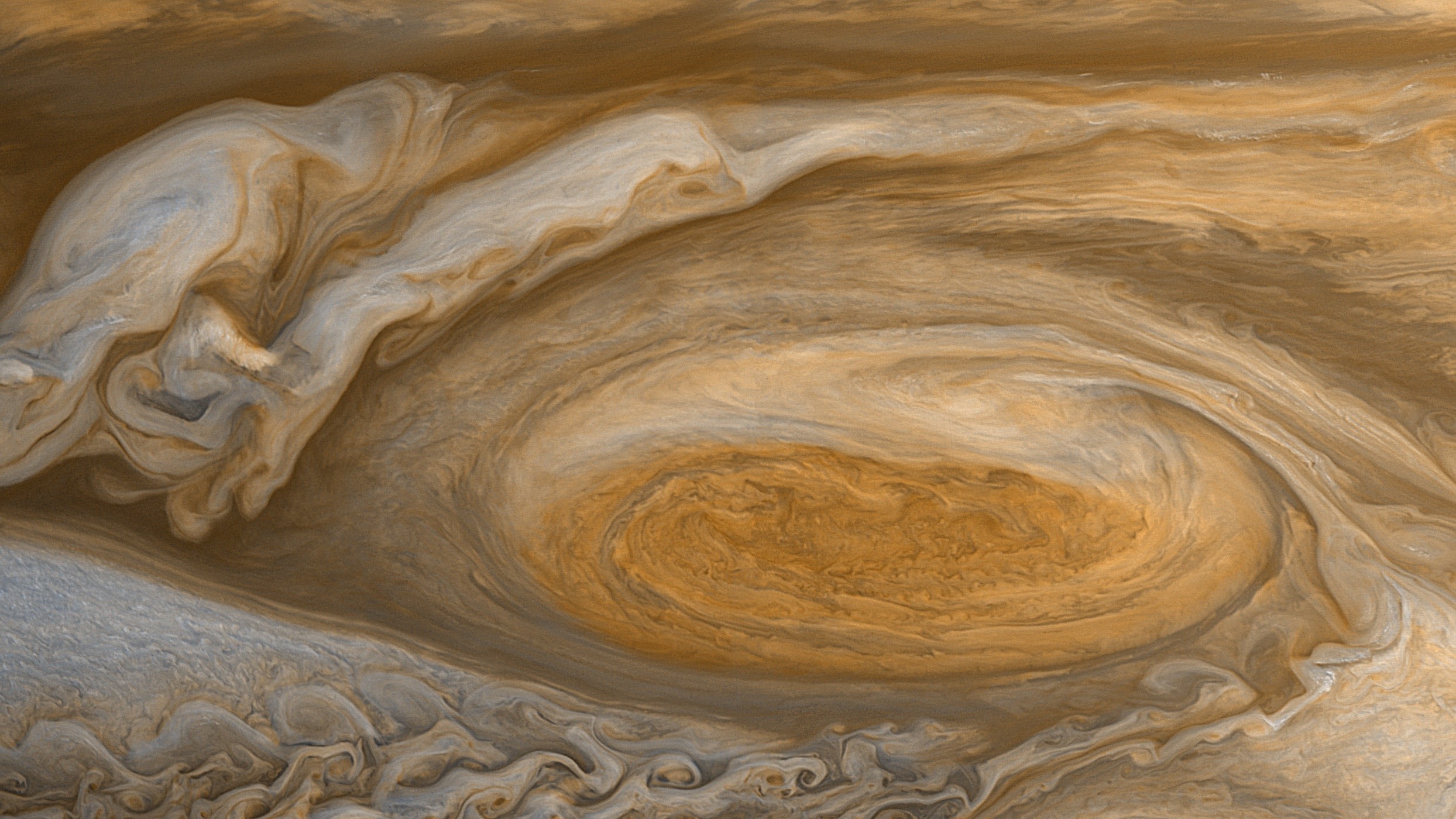 General 2488x1400 Jupiter planet storm space Solar System
