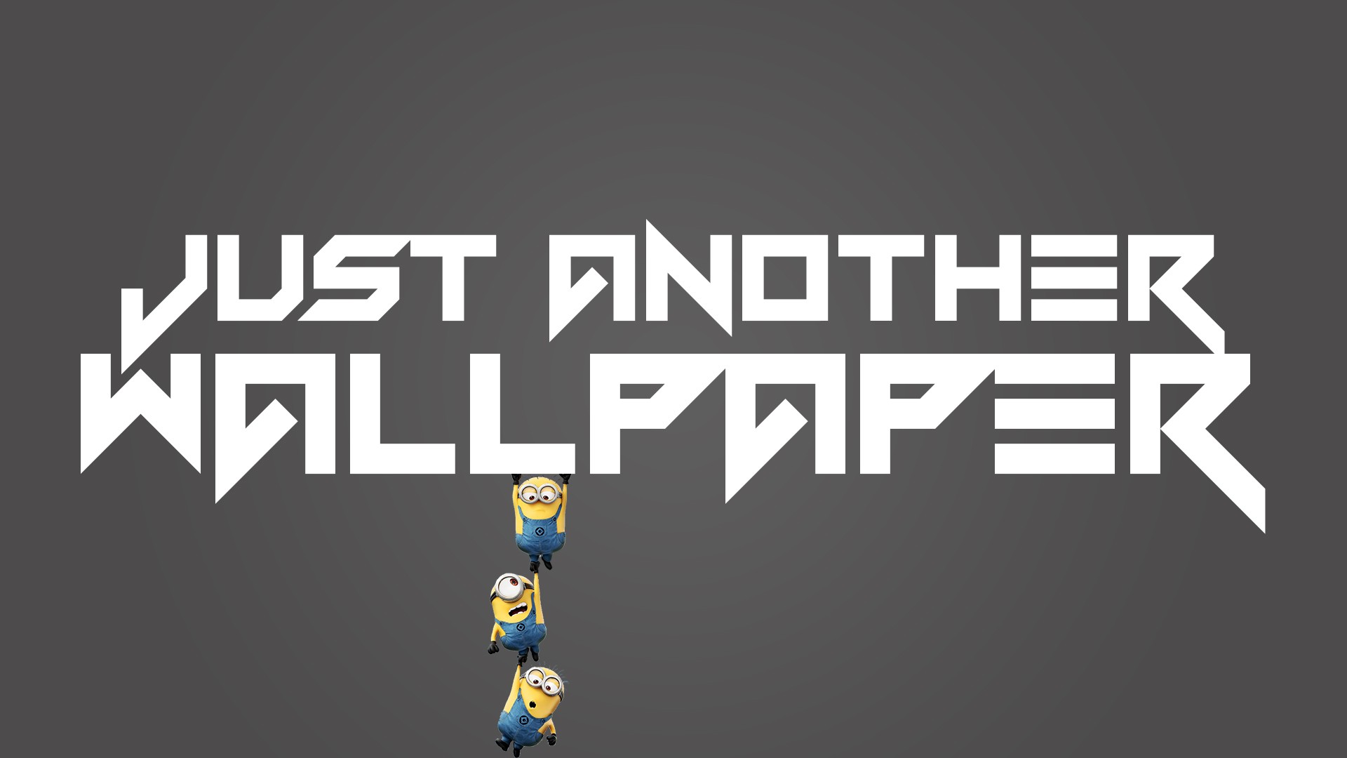 General 1920x1080 typography gray background minions