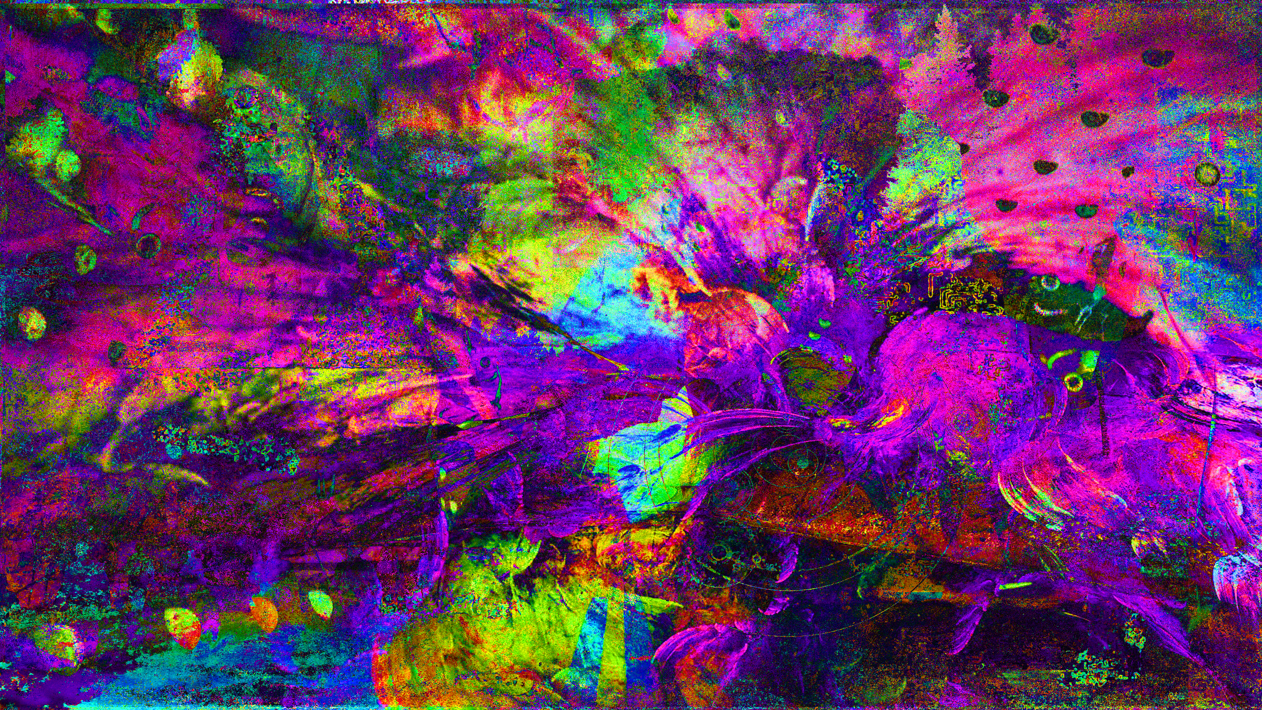 General 2560x1440 glitch art colorful digital art