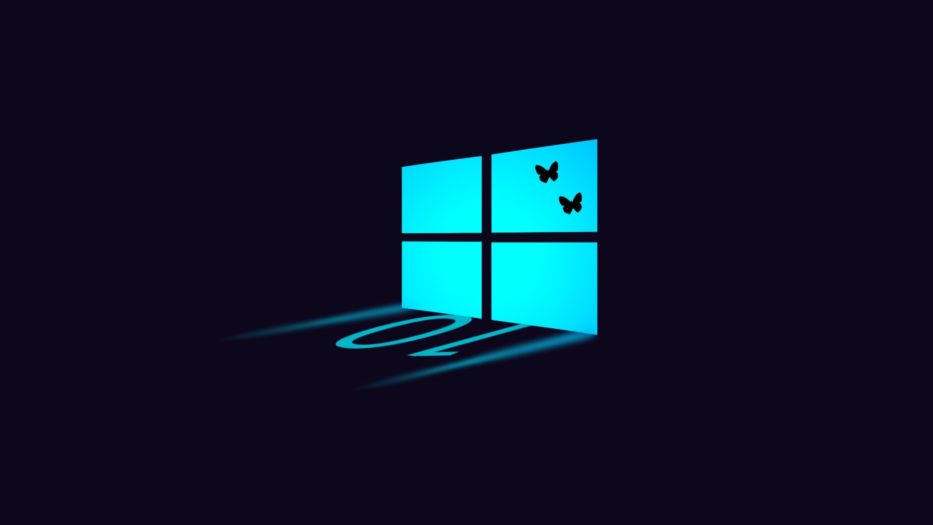 General 1920x1080 Windows 10 Microsoft Microsoft Windows experiments operating system cyan dark background logo simple background