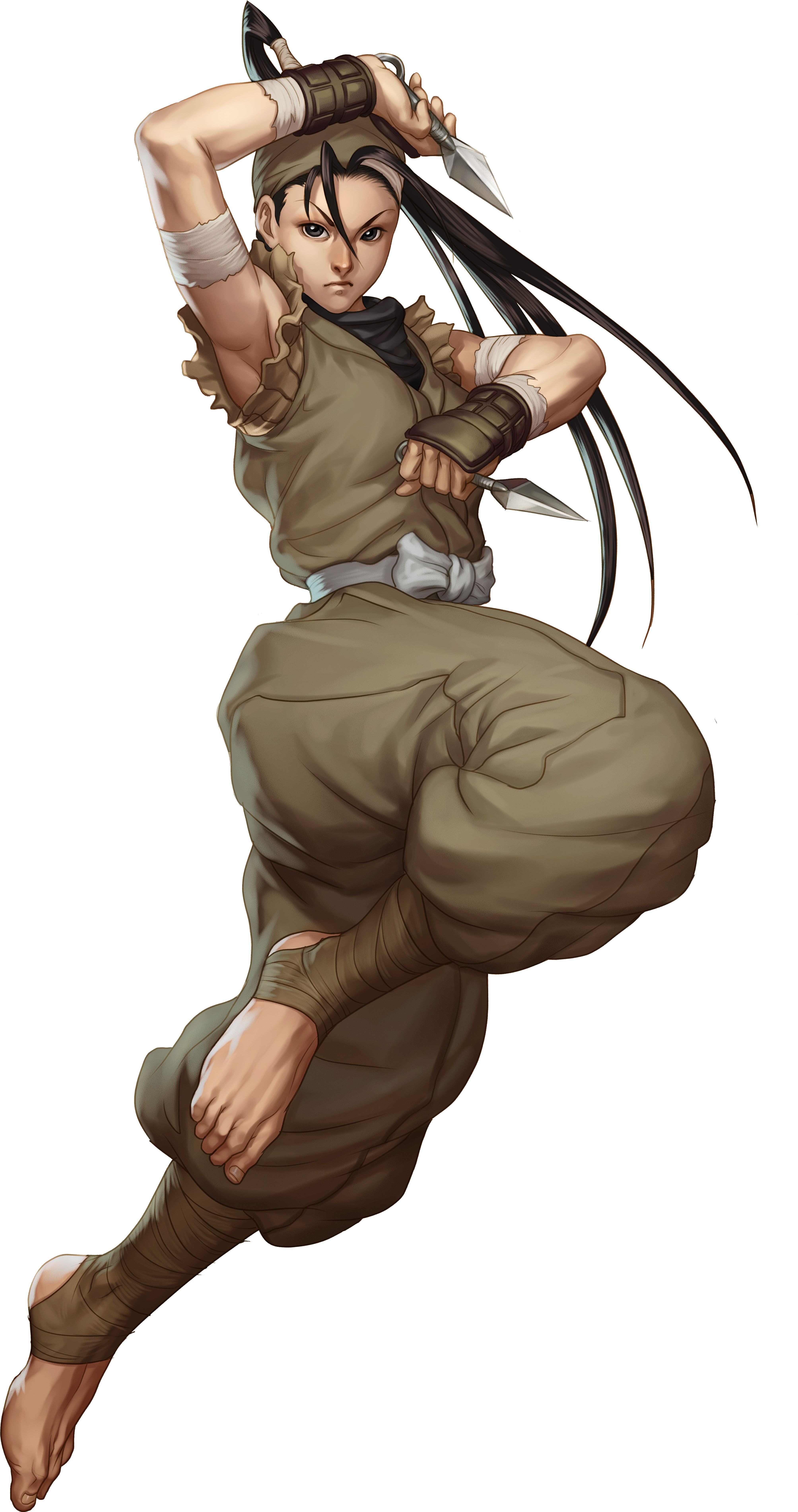 General 4014x7603 Street Fighter warrior women simple background video games white background Ibuki (Street Fighter) video game girls video game warriors