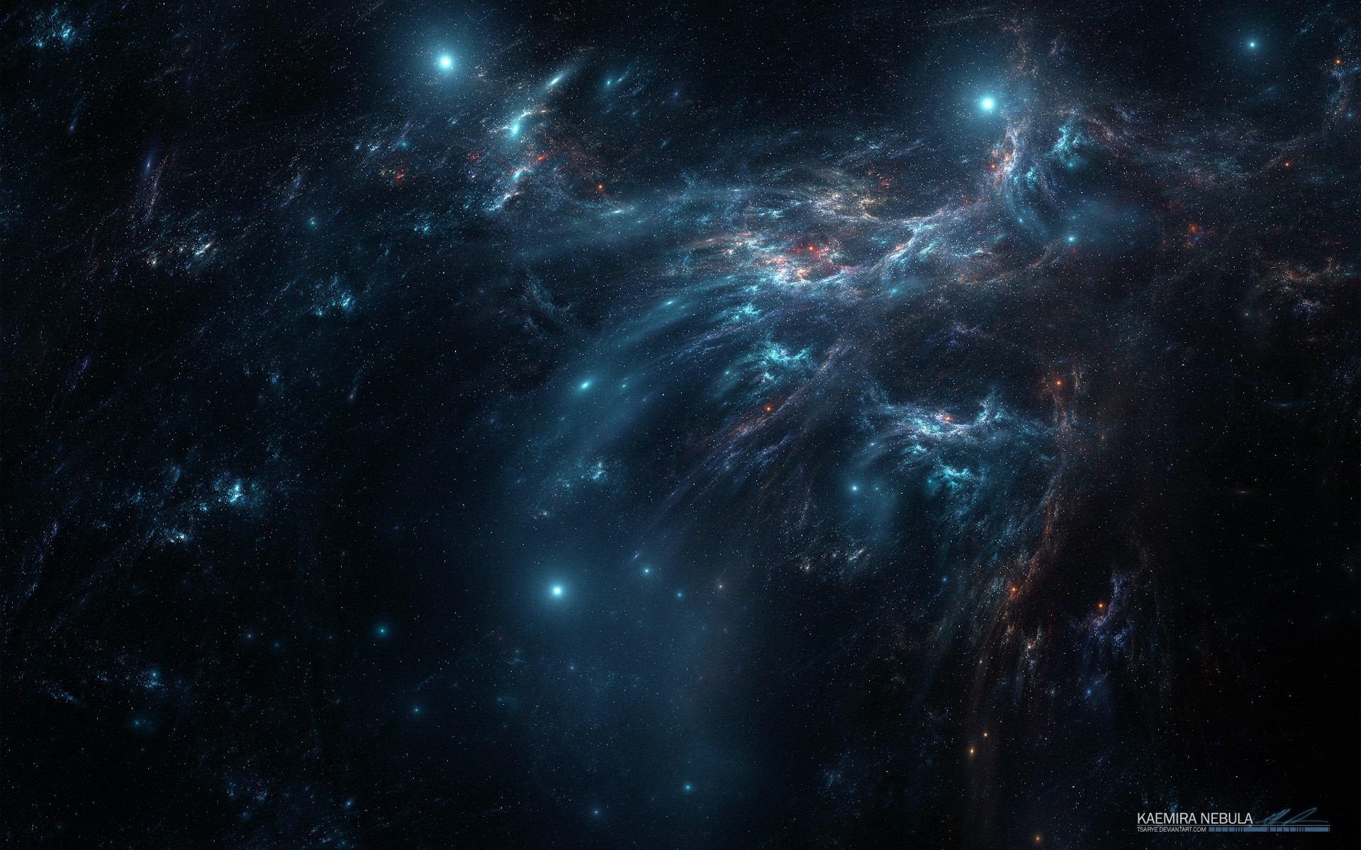 General 1920x1200 digital art nebula universe space art space