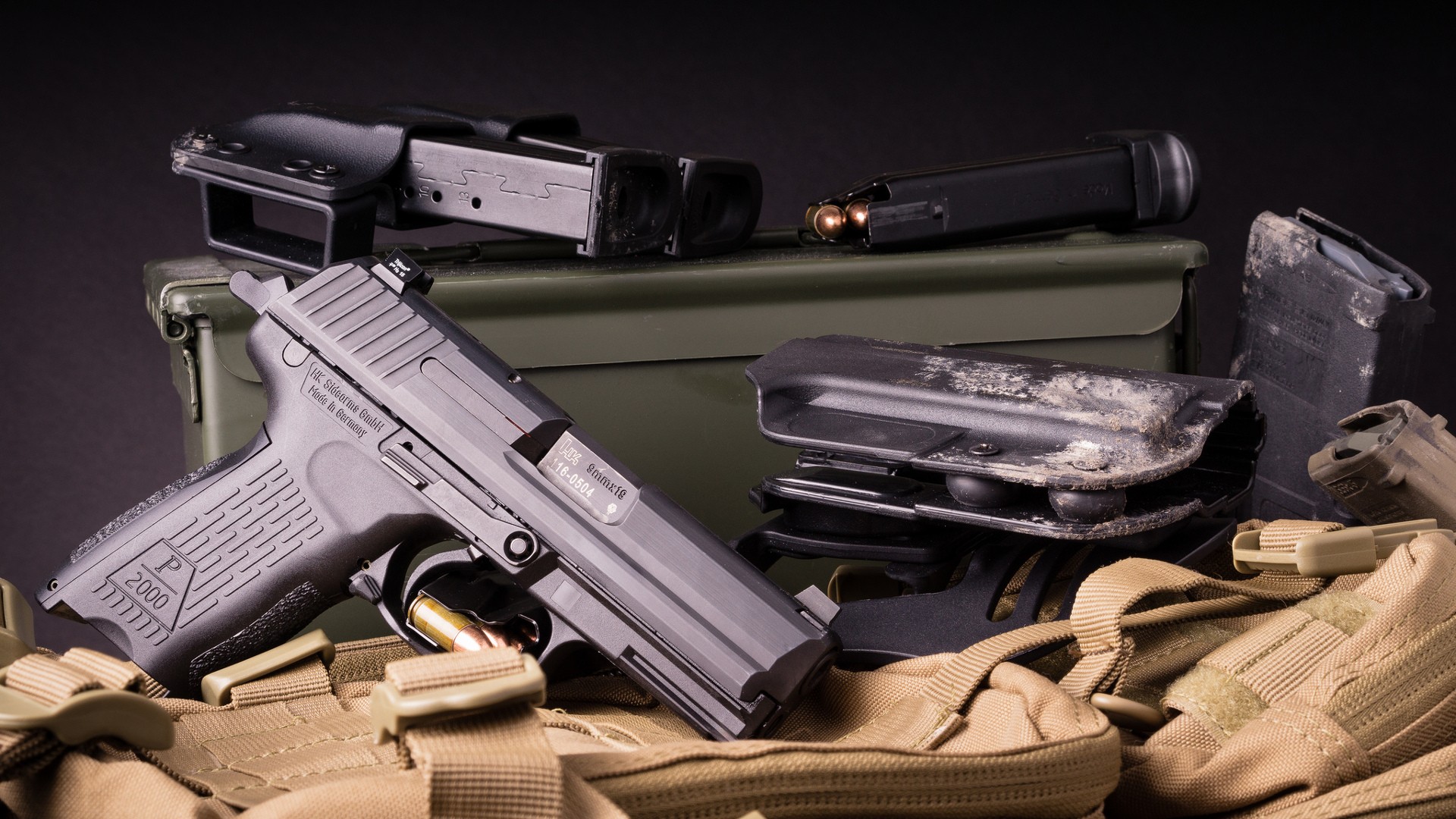 General 1920x1080 gun pistol Heckler & Koch Heckler & Koch P2000 weapon 9 mm German firearms