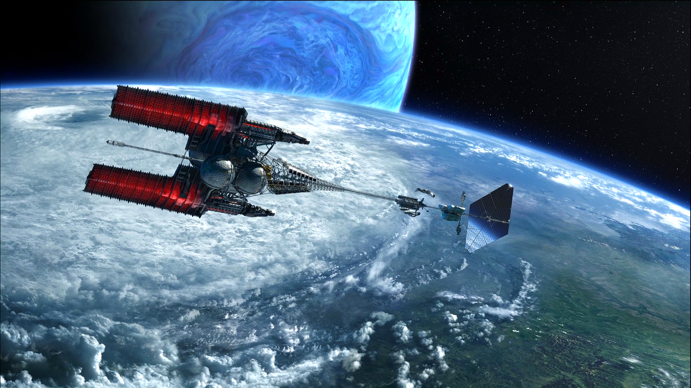 General 1366x768 Avatar movies science fiction spaceship planet film stills